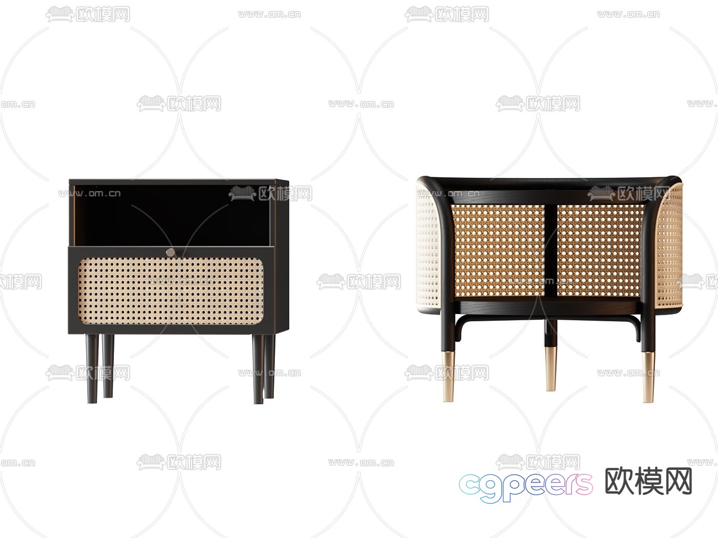 Medieval style bedside table 3d model Medieval style bedside table 3d model
