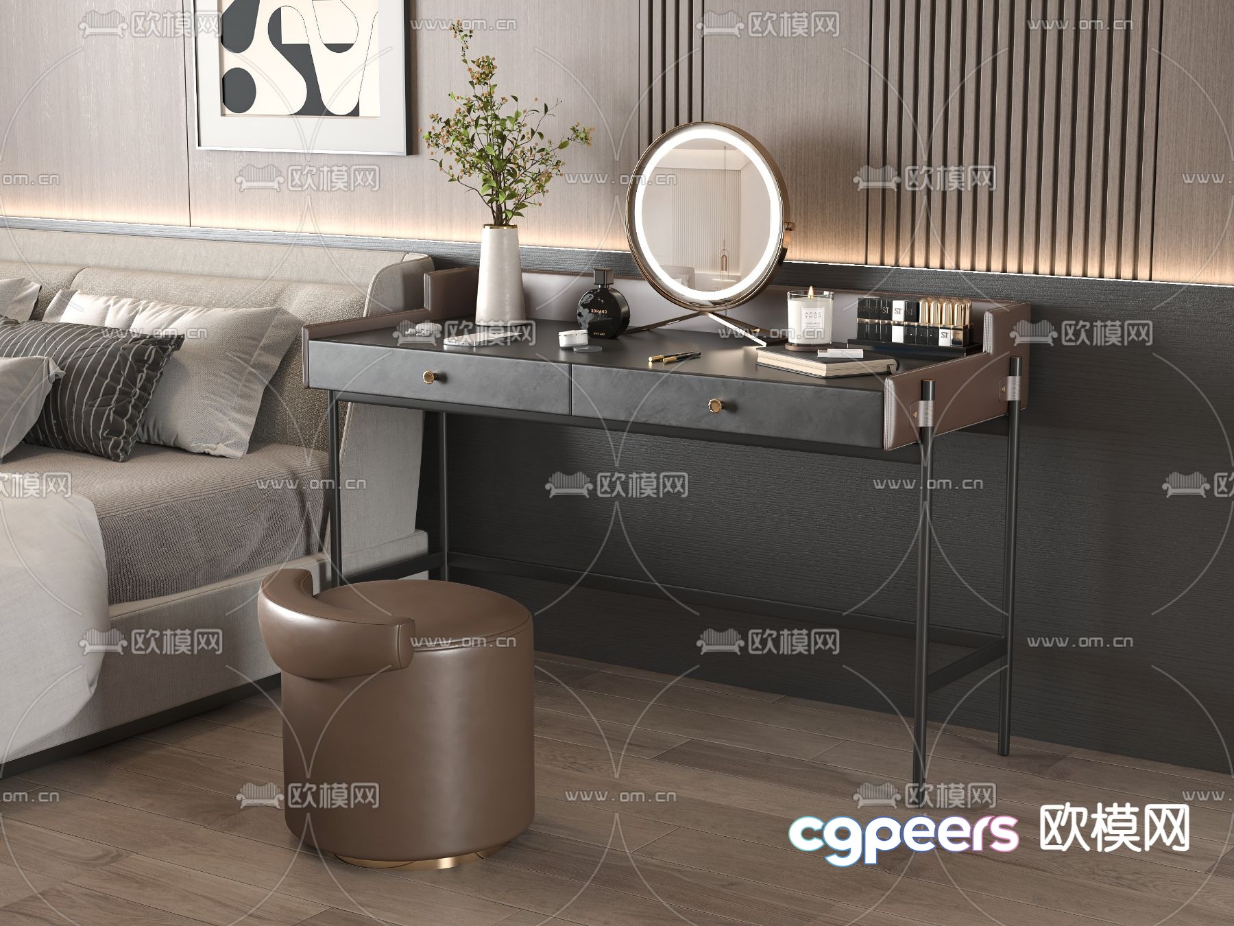 Modern dressing table dressing table 3d model Modern dressing table dressing table 3d model