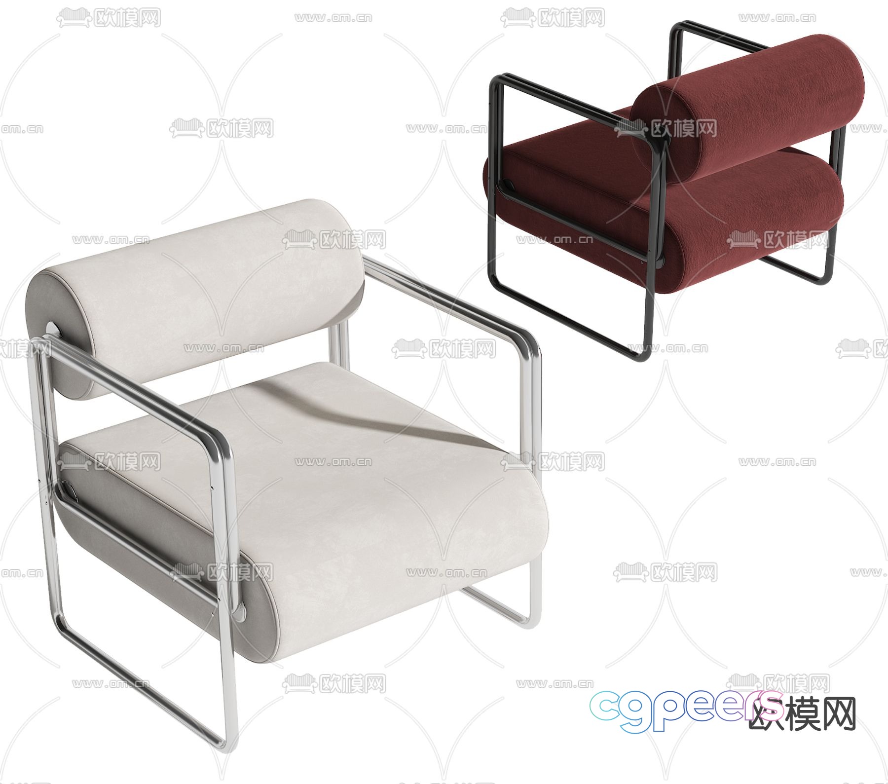 Modern leisure chair seat 3d model Modern leisure chair seat 3d model