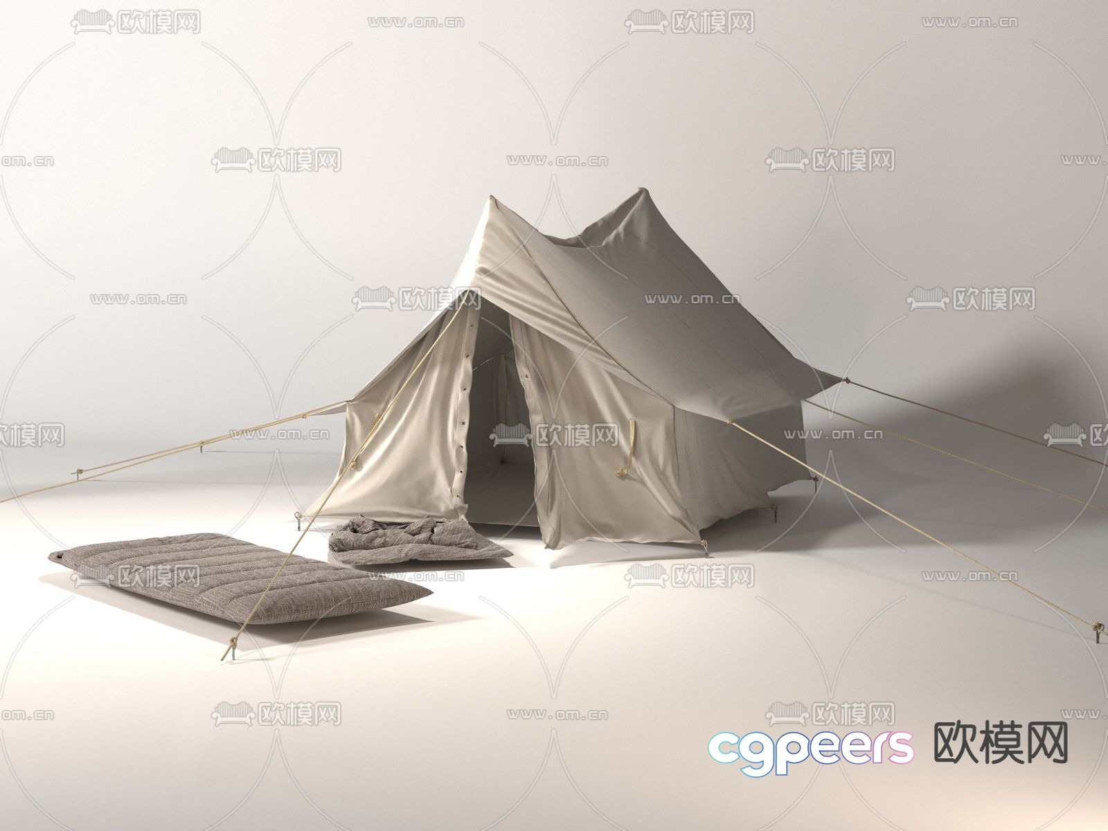 camping tent 3d model camping tent 3d model