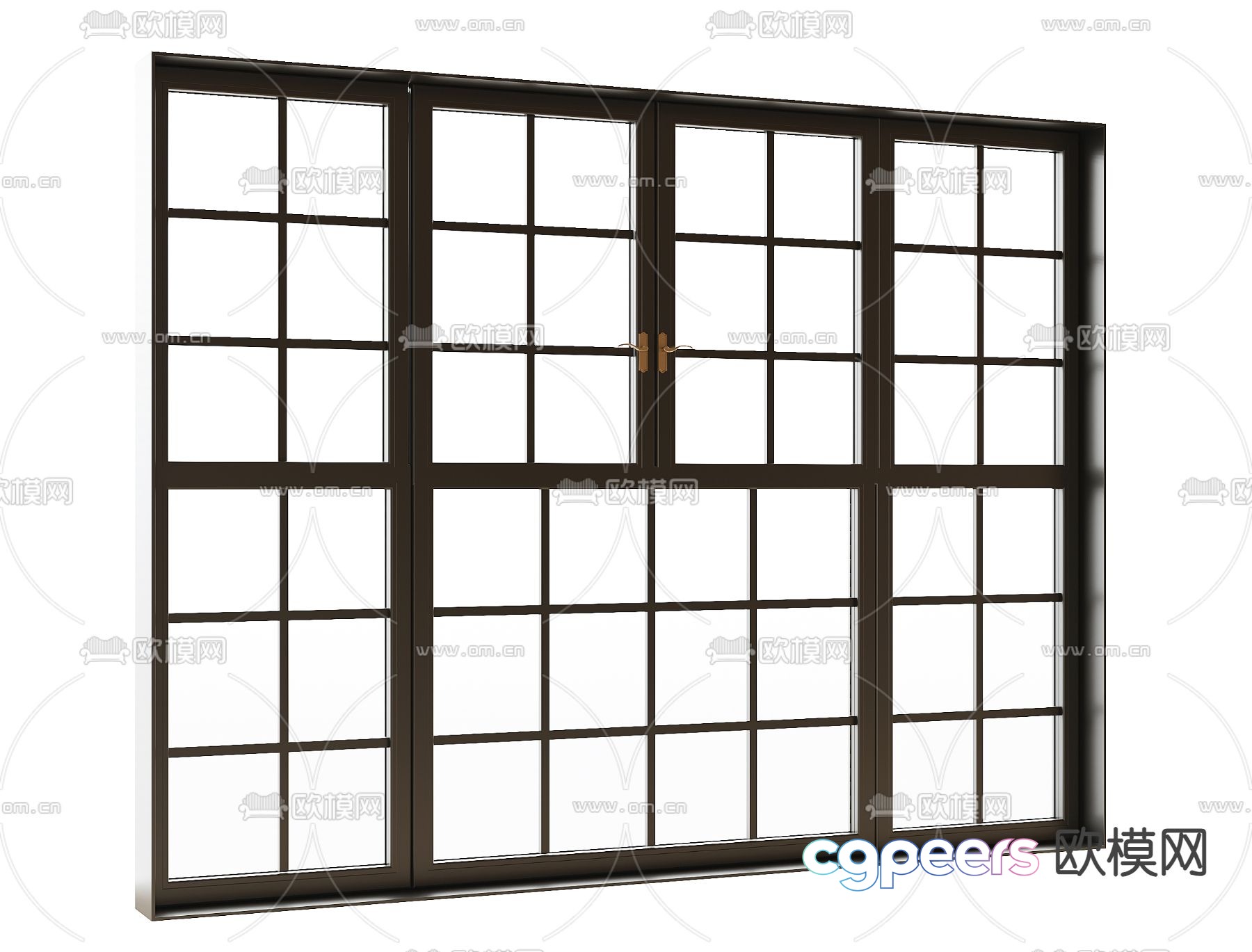 Modern window casement window 3d model Modern window casement window 3d model