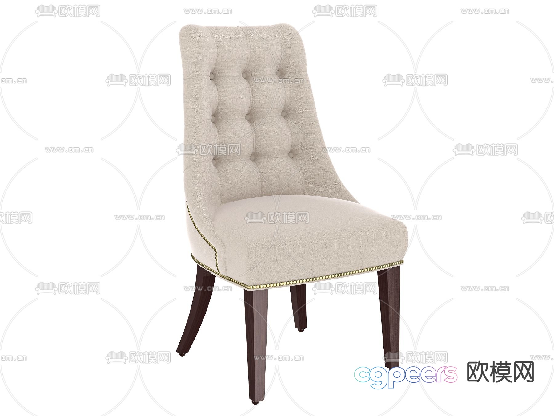 Dining chair single chair 3d model Dining chair single chair 3d model