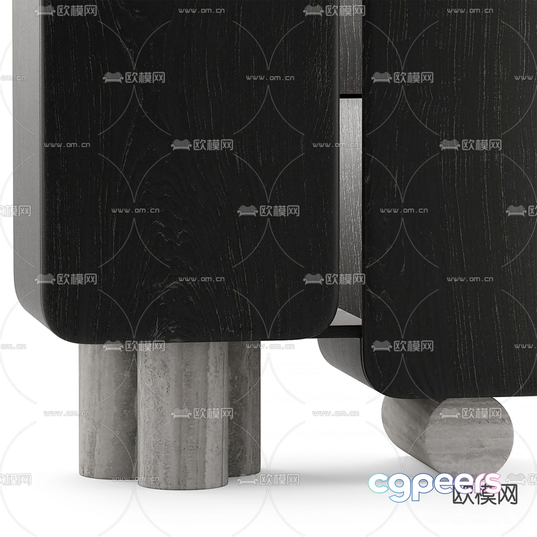 Modern bedside table 3d model Modern bedside table 3d model