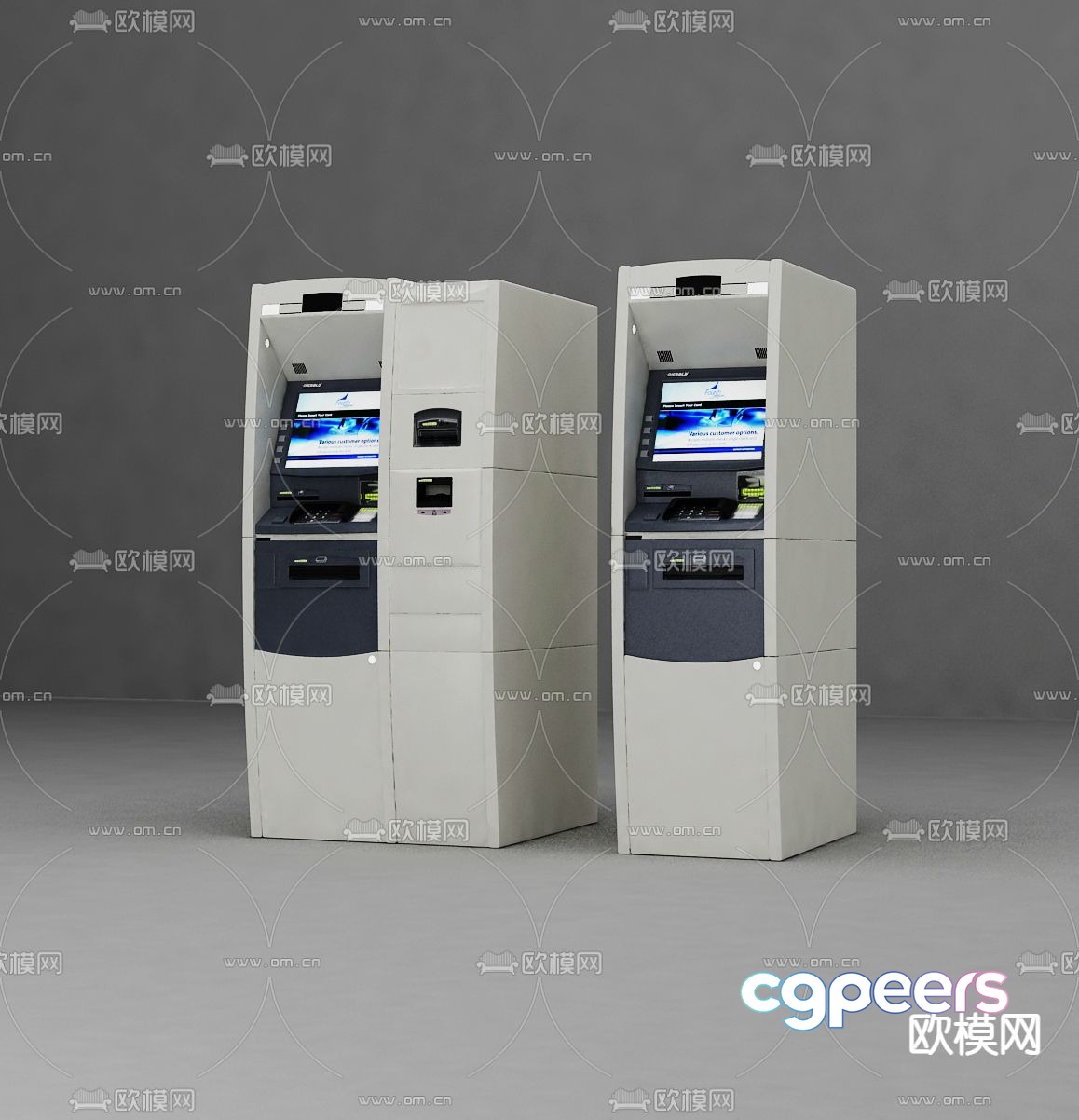 Bank self-service teller machine ATM machine 3d model
