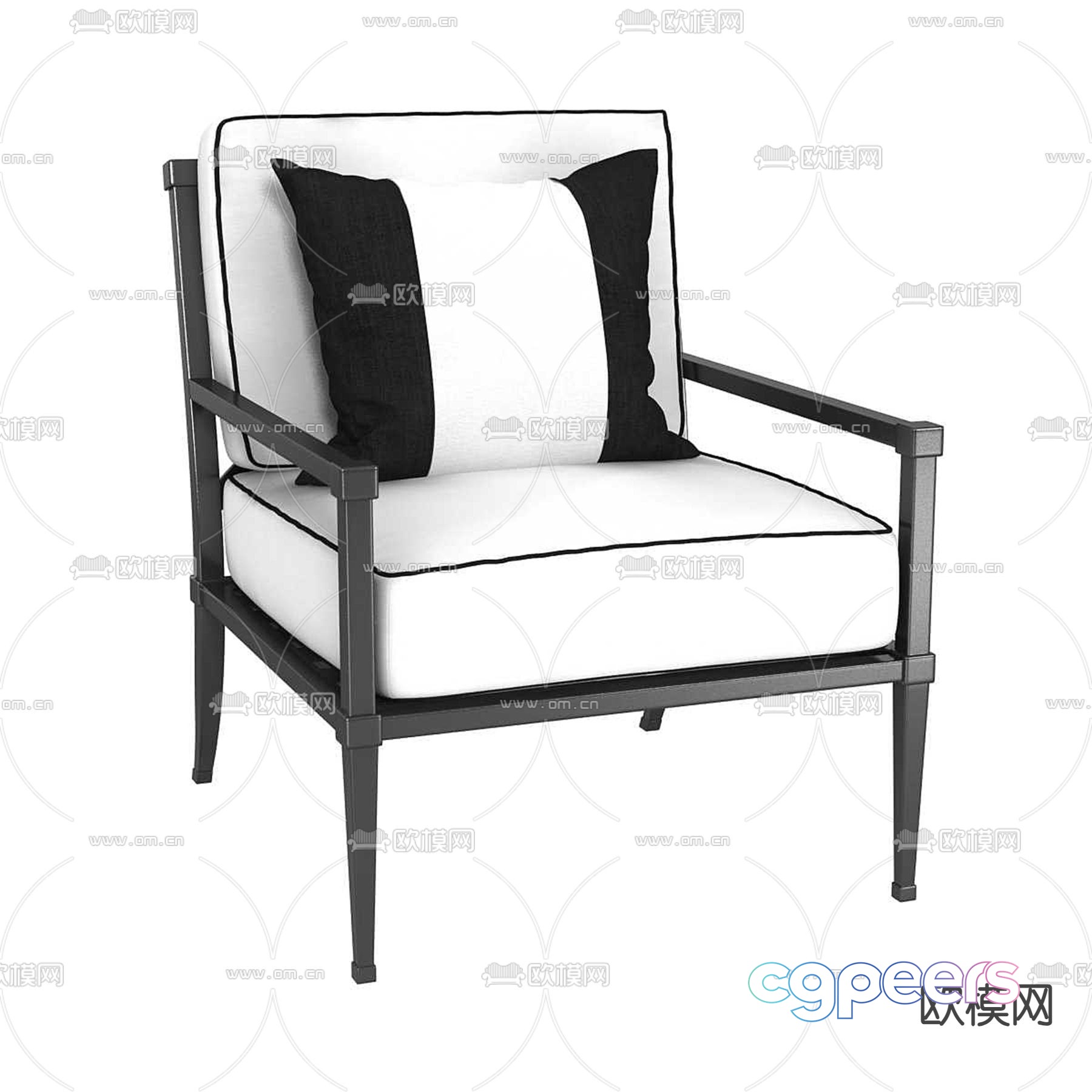 New Chinese style chair leisure chair 3d model New Chinese style chair leisure chair 3d model