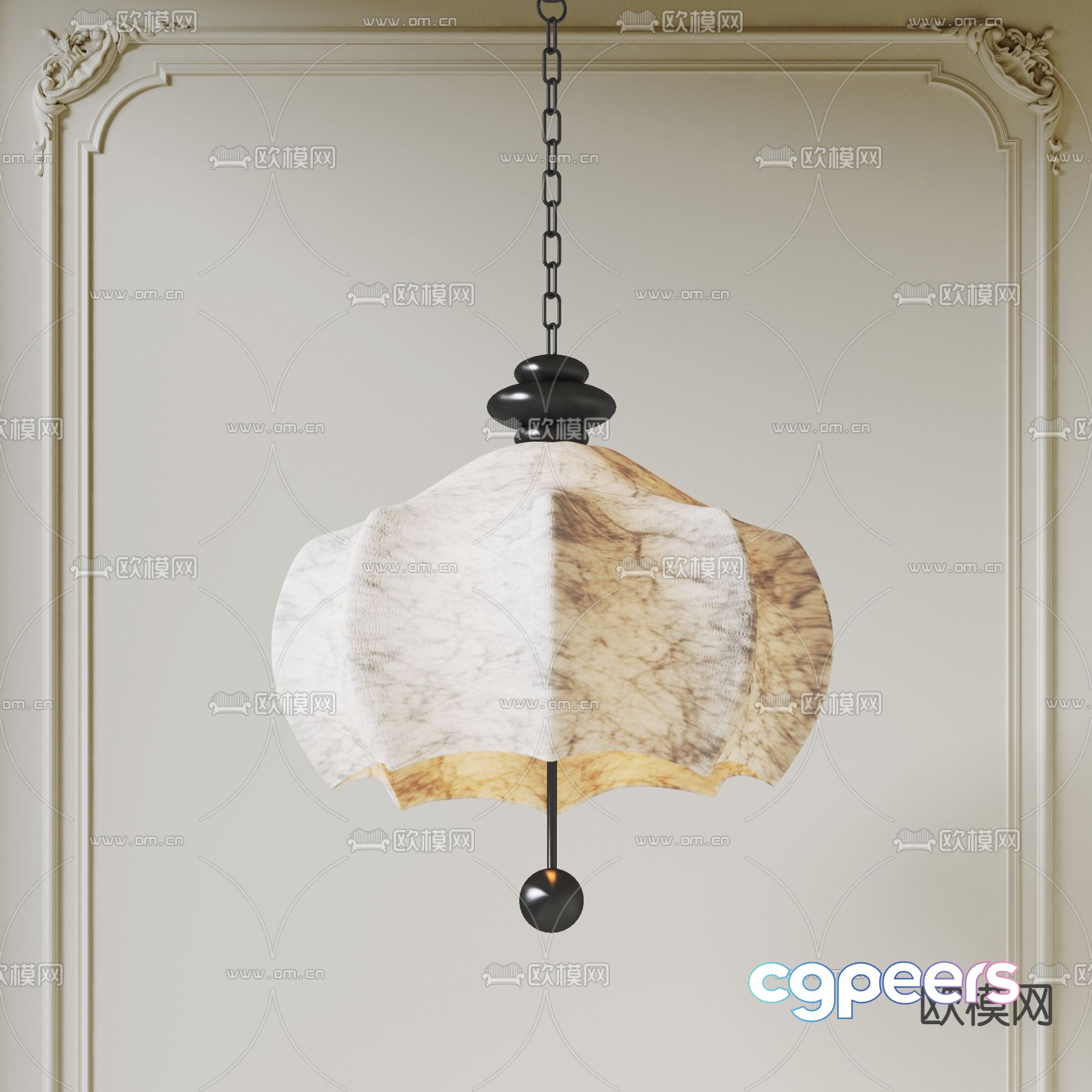 Middle style chandeliers restaurant chandeliers 3D model Middle style chandeliers restaurant chandeliers 3D model