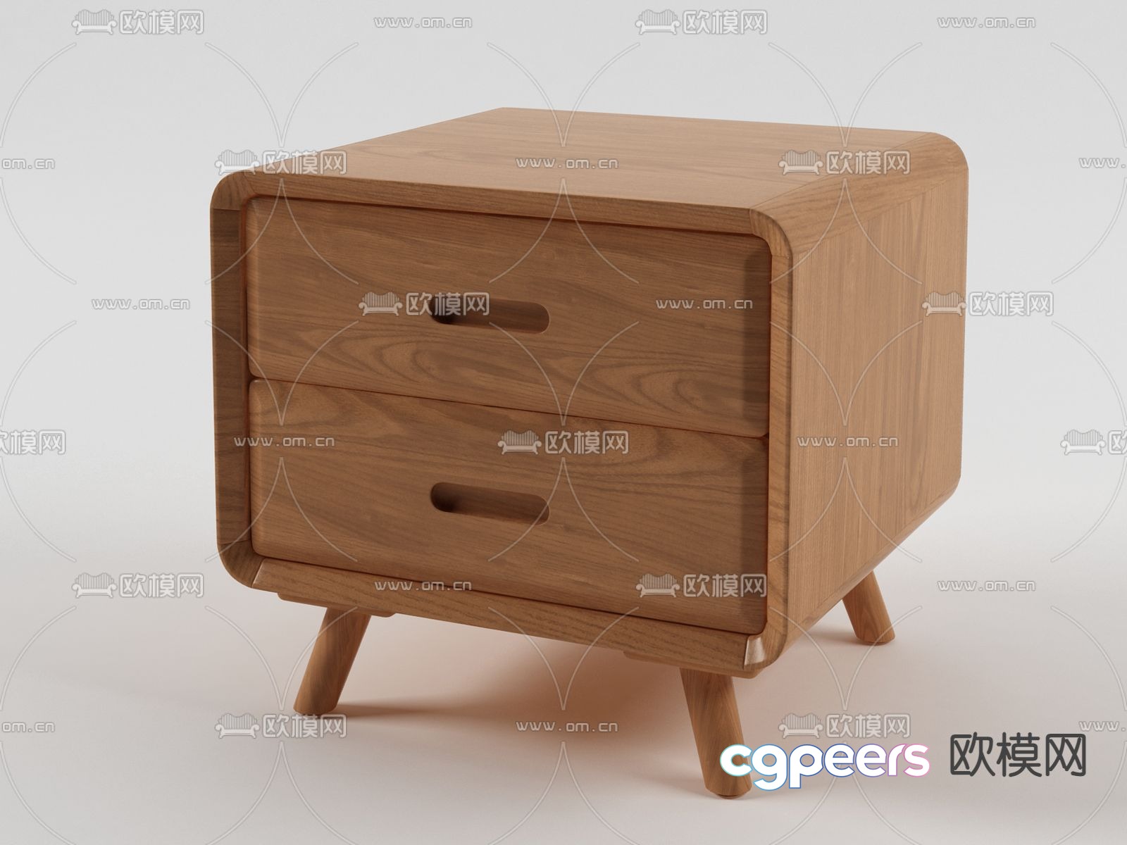 Nordic bedside table 3d model Nordic bedside table 3d model