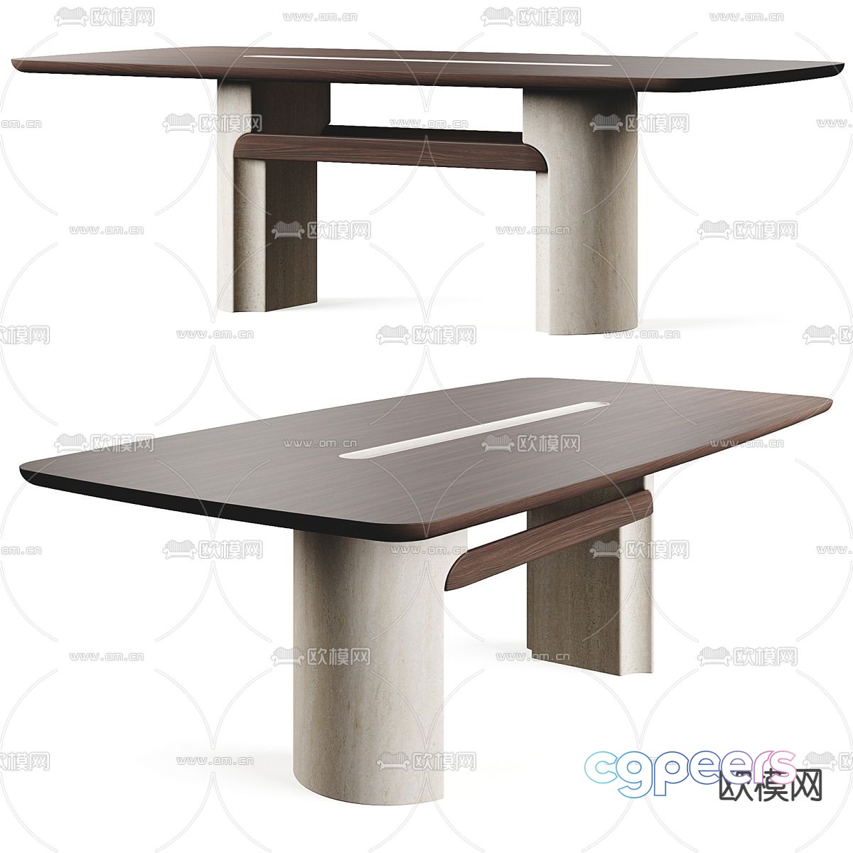 Roche Bobois Dining Table 3D Model Roche Bobois Dining Table 3D Model