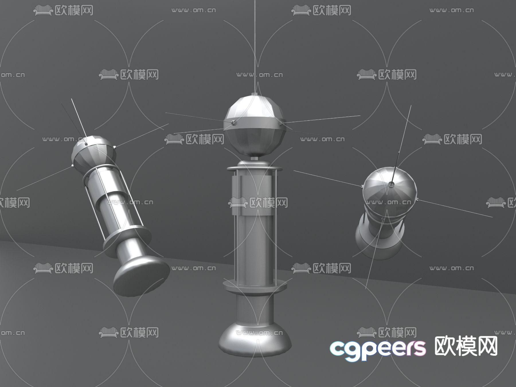 satellite 3d model satellite 3d model
