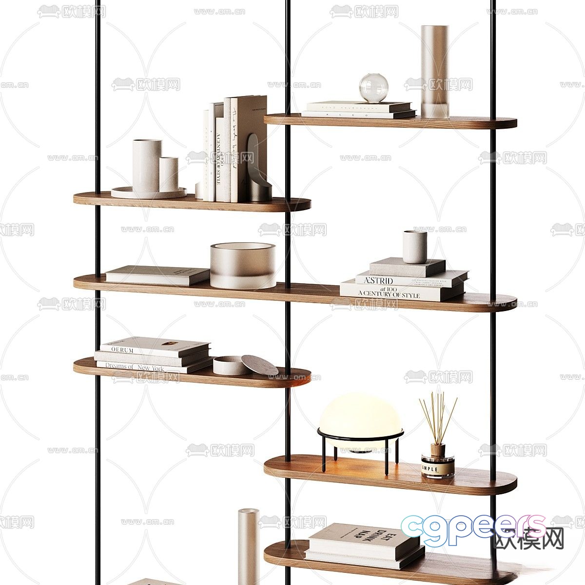 Decorative rack storage rack 3d model Decorative rack storage rack 3d model