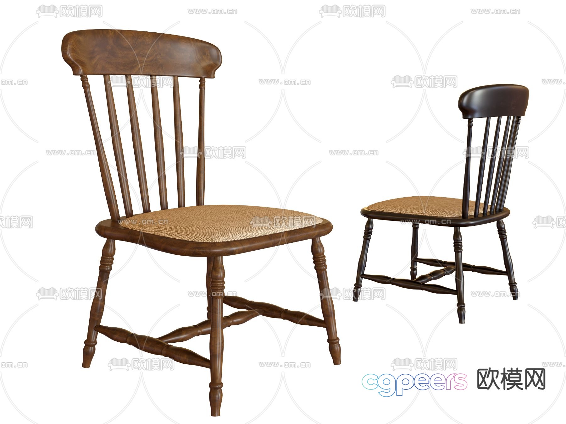 Medieval style dining chair single chair chair 3d model Medieval style dining chair single chair chair 3d model