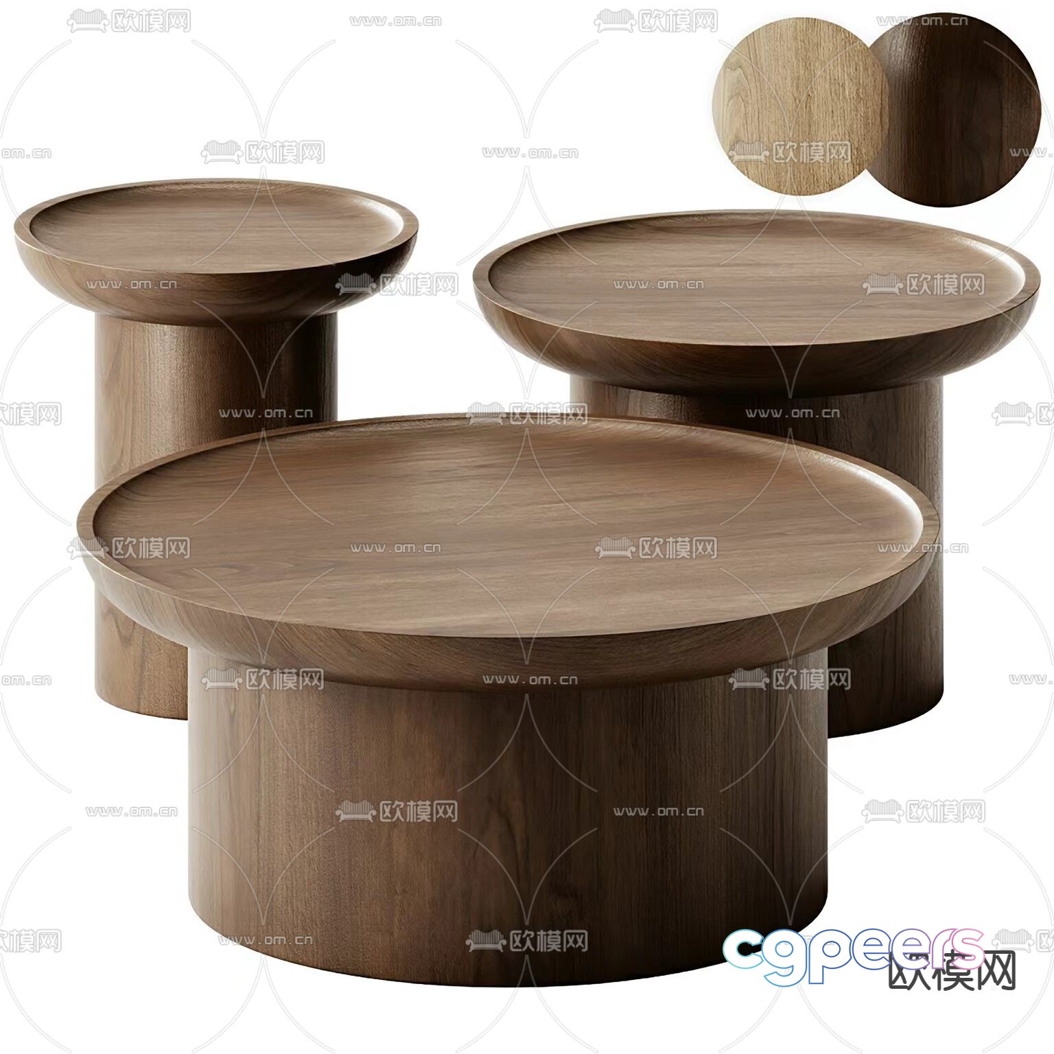 Brockett coffee table 3d model Brockett coffee table 3d model