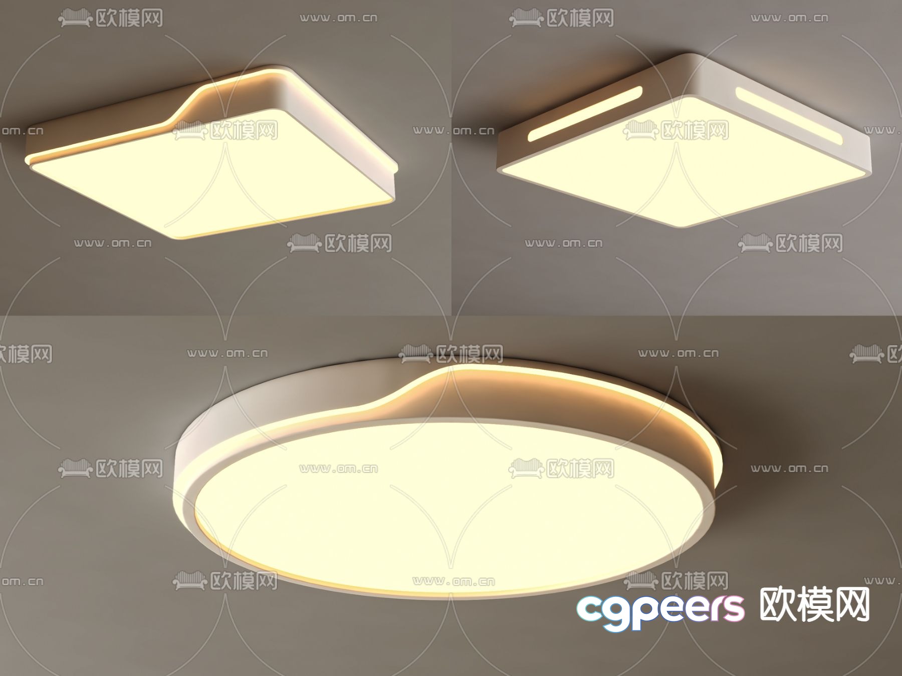 Simple ceiling lamp 3d model Simple ceiling lamp 3d model