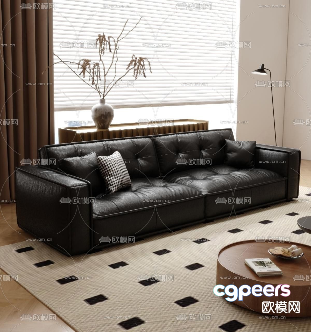 Modern minimalist sofa 3d model Modern minimalist sofa 3d model
