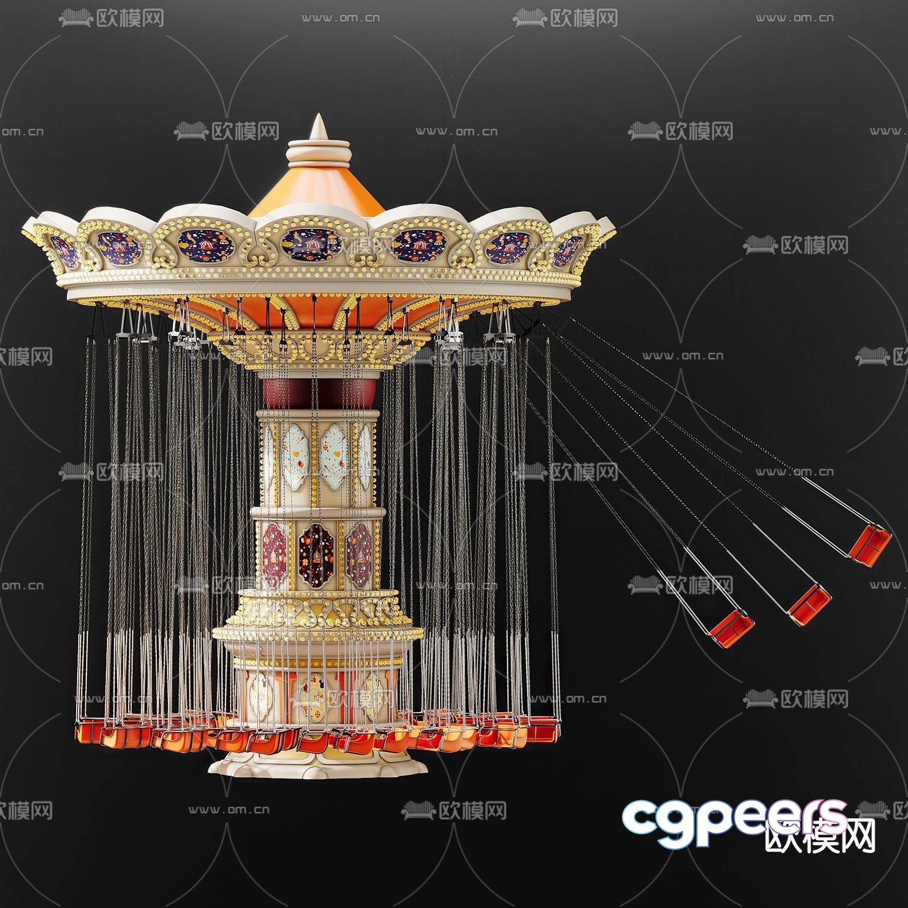 Amusement equipment amusement machine 3d model Amusement equipment amusement machine 3d model