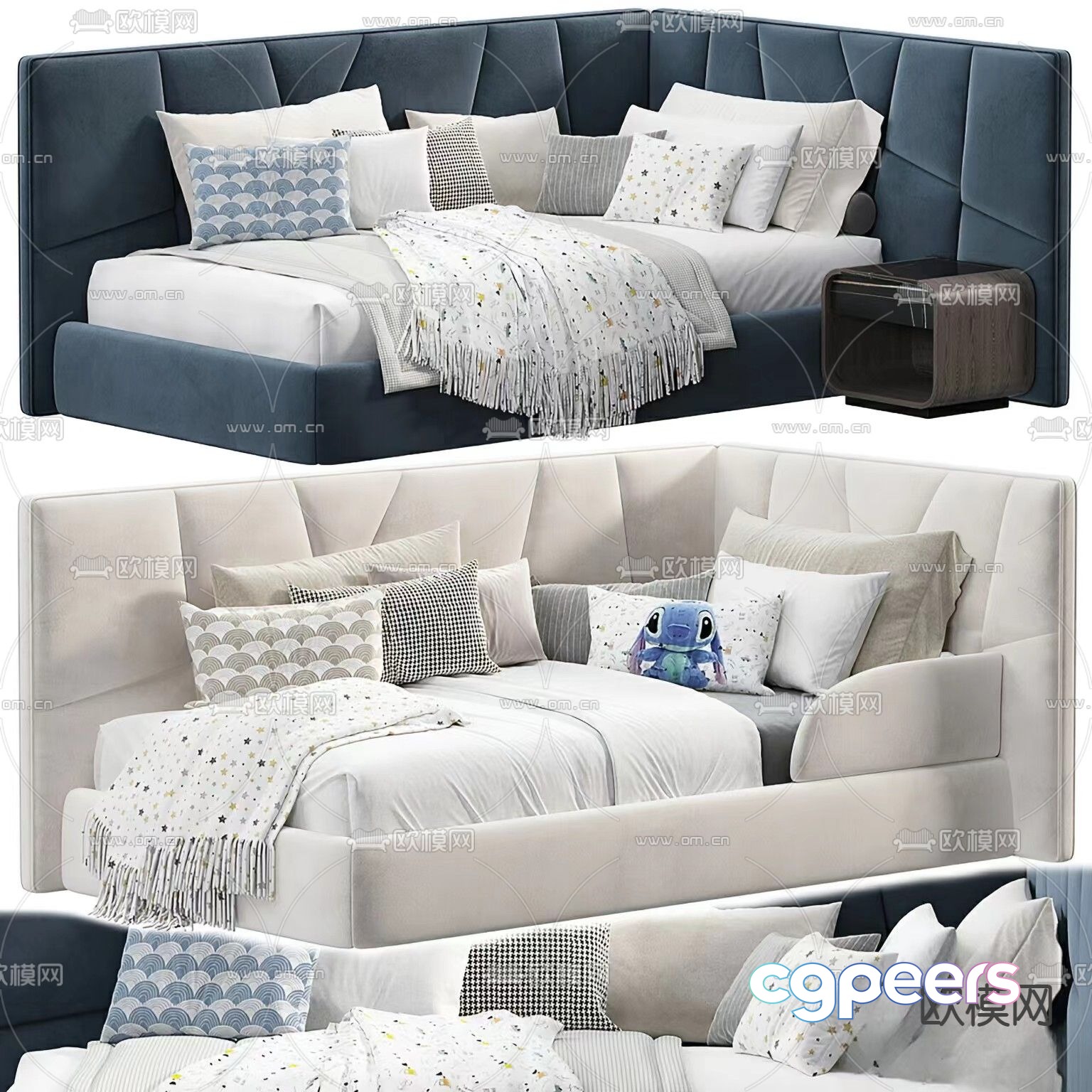 Garnika children’s bed sofa bed 3d model Garnika children’s bed sofa bed 3d model