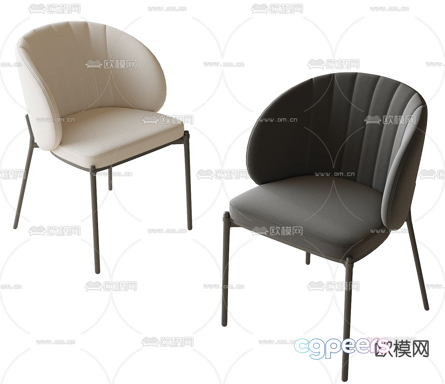 Modern chair dining chair 3d model Modern chair dining chair 3d model