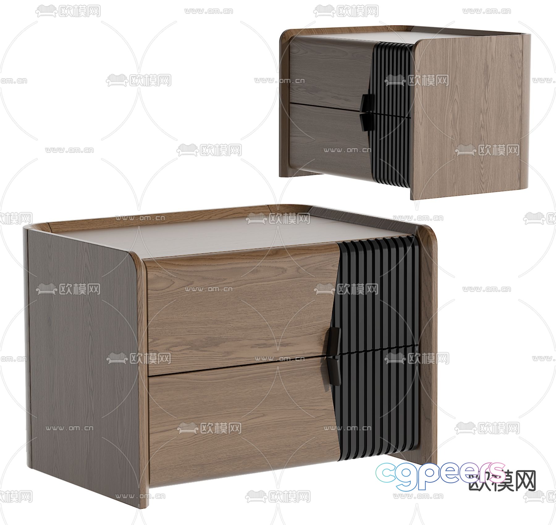 Modern bedside table 3d model Modern bedside table 3d model