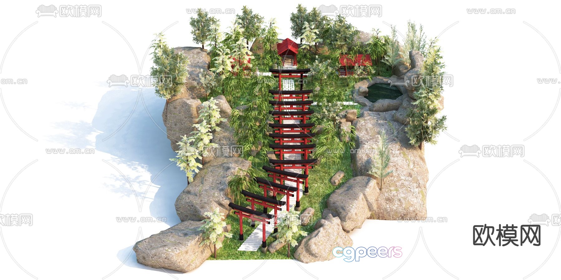 Modern gallery frame 3d model Modern gallery frame 3d model