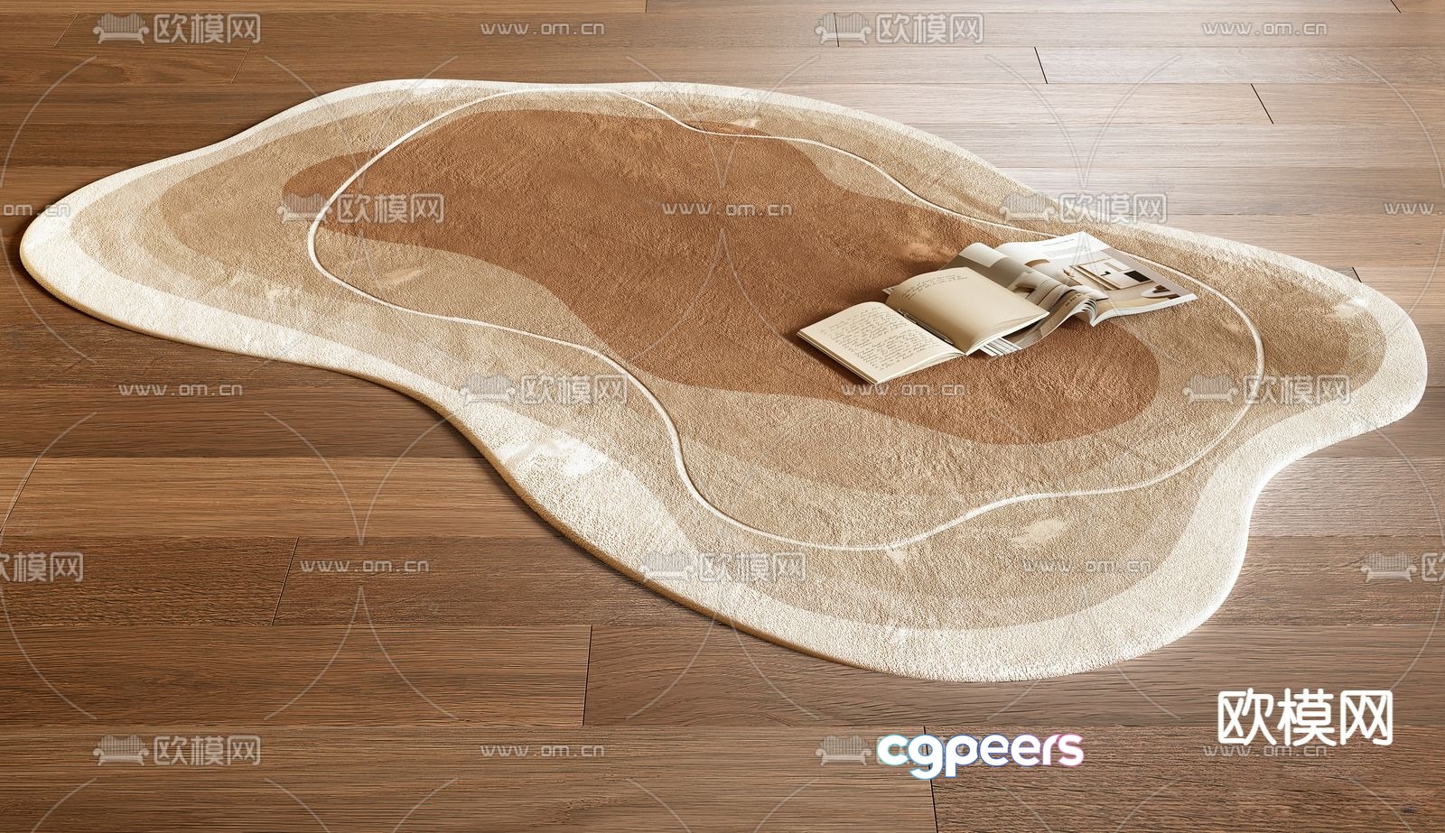 Special shape carpet Plush carpet 3d model Special shape carpet Plush carpet 3d model