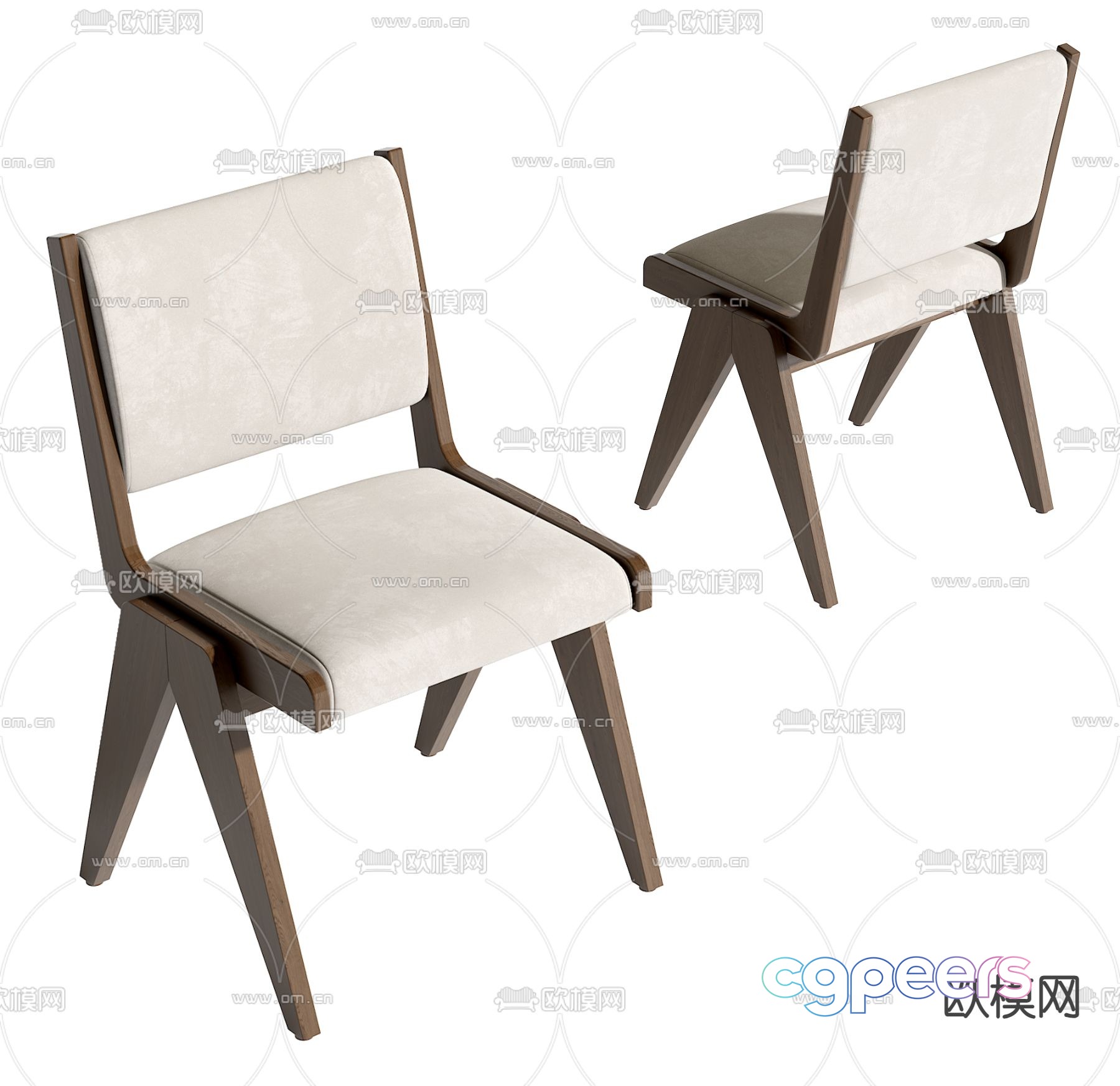 Giorgetti chair dining chair 3d model Giorgetti chair dining chair 3d model