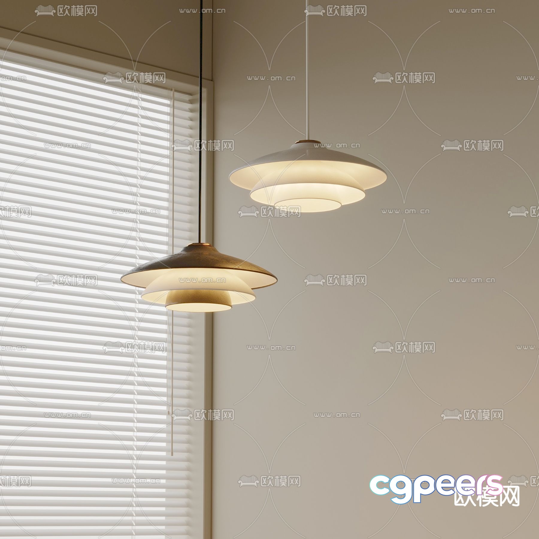 New Chinese style chandelier 3d model New Chinese style chandelier 3d model