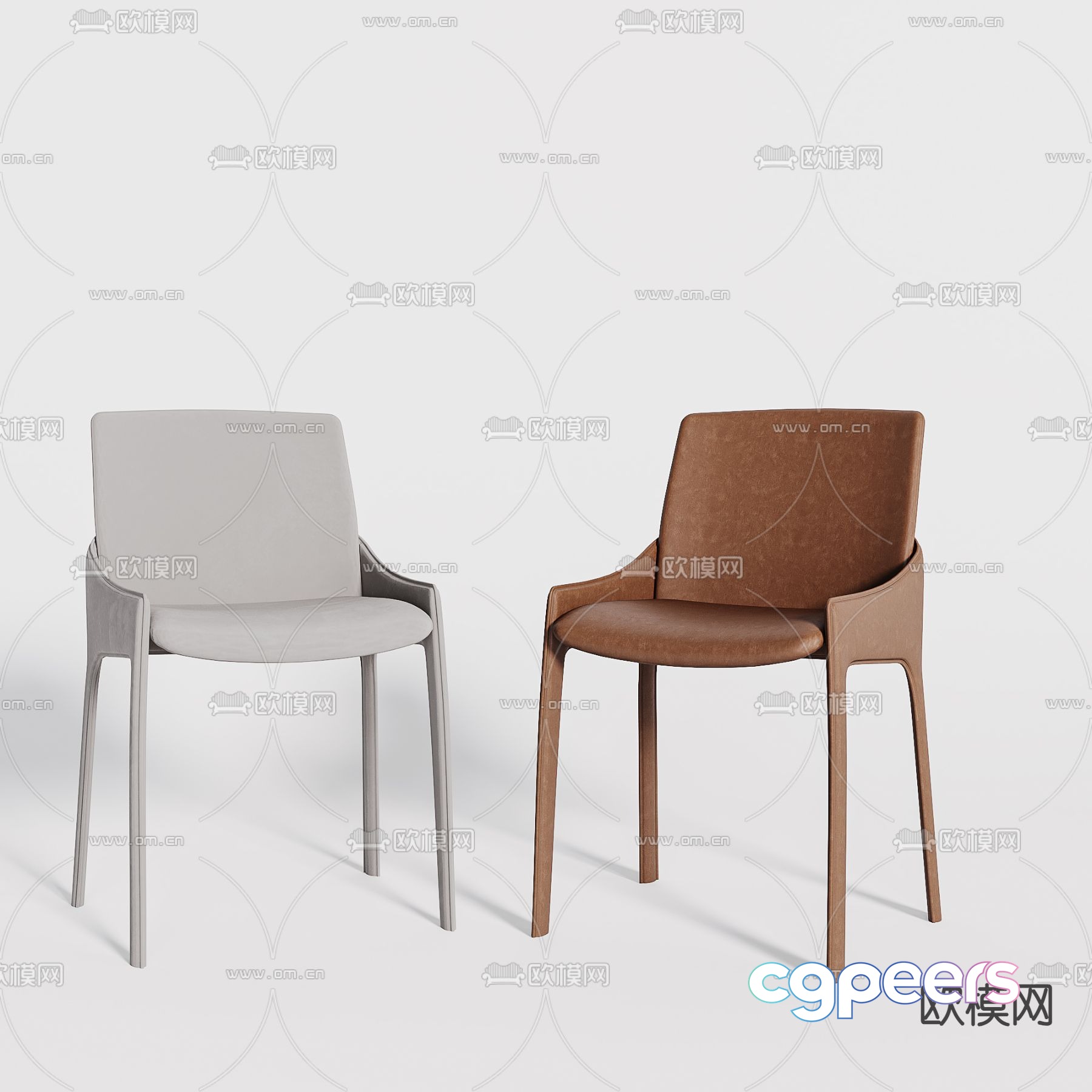 Modern chair dining chair 3d model Modern chair dining chair 3d model