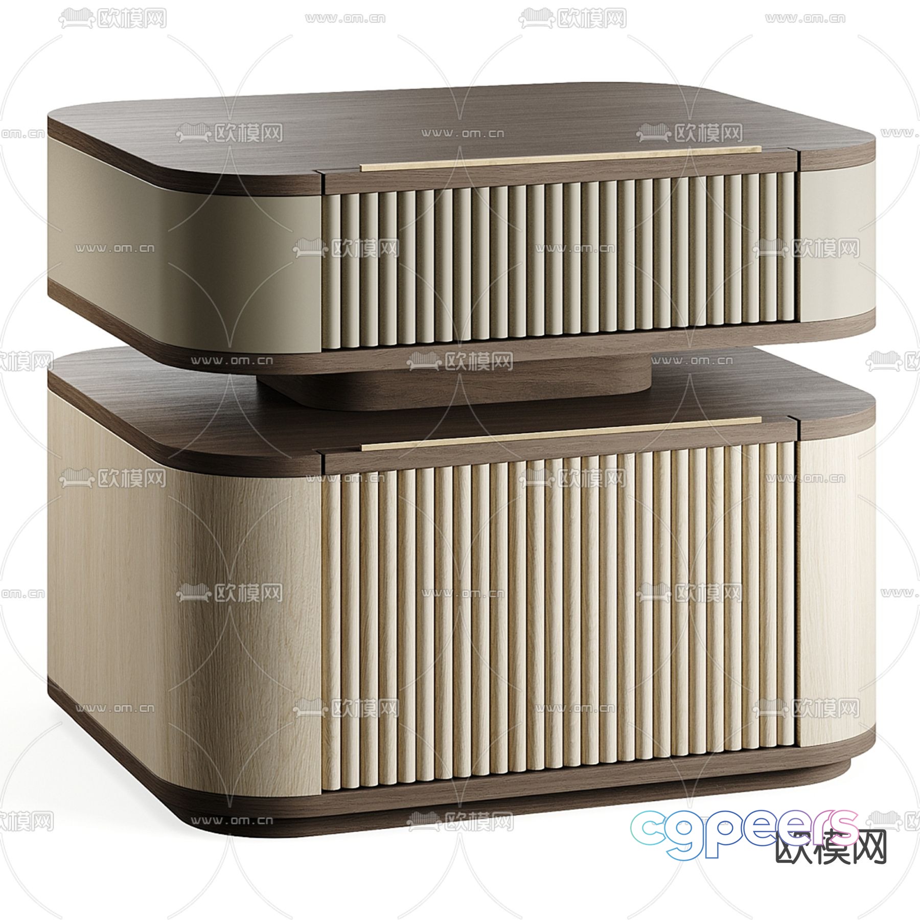Italy MEZZO bedside table 3d model Italy MEZZO bedside table 3d model