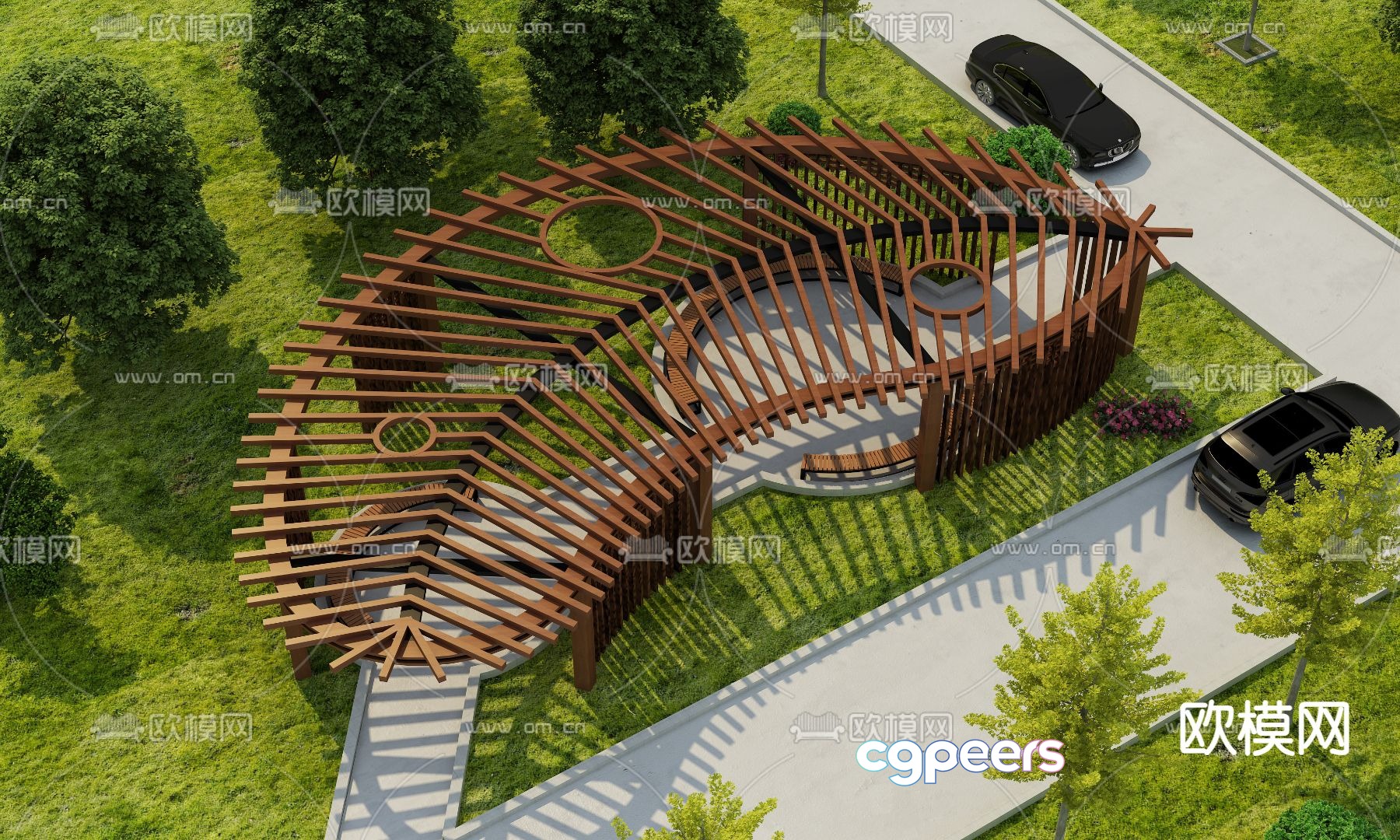 Modern gallery frame 3d model Modern gallery frame 3d model