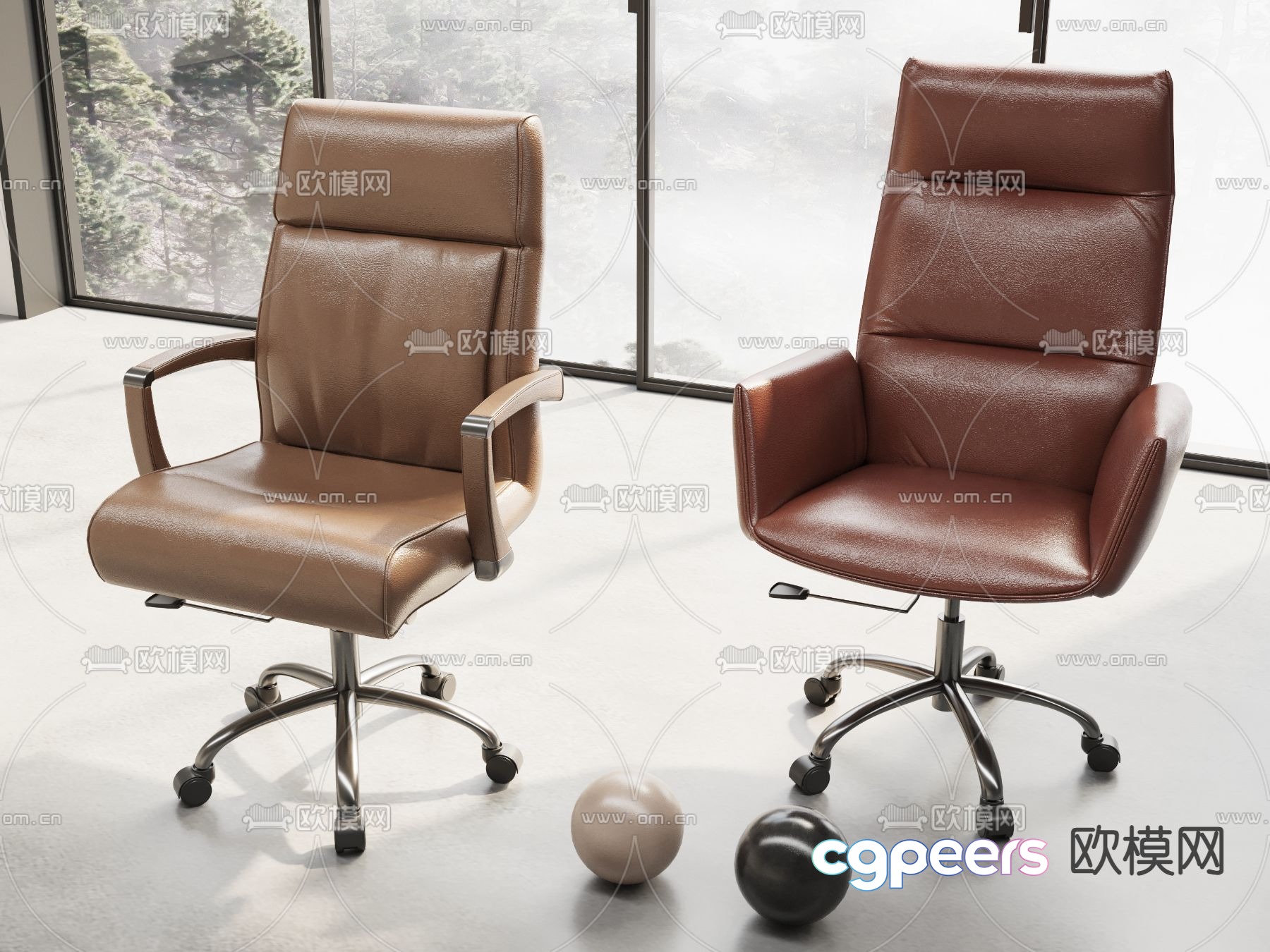Modern office chair 3d model Modern office chair 3d model