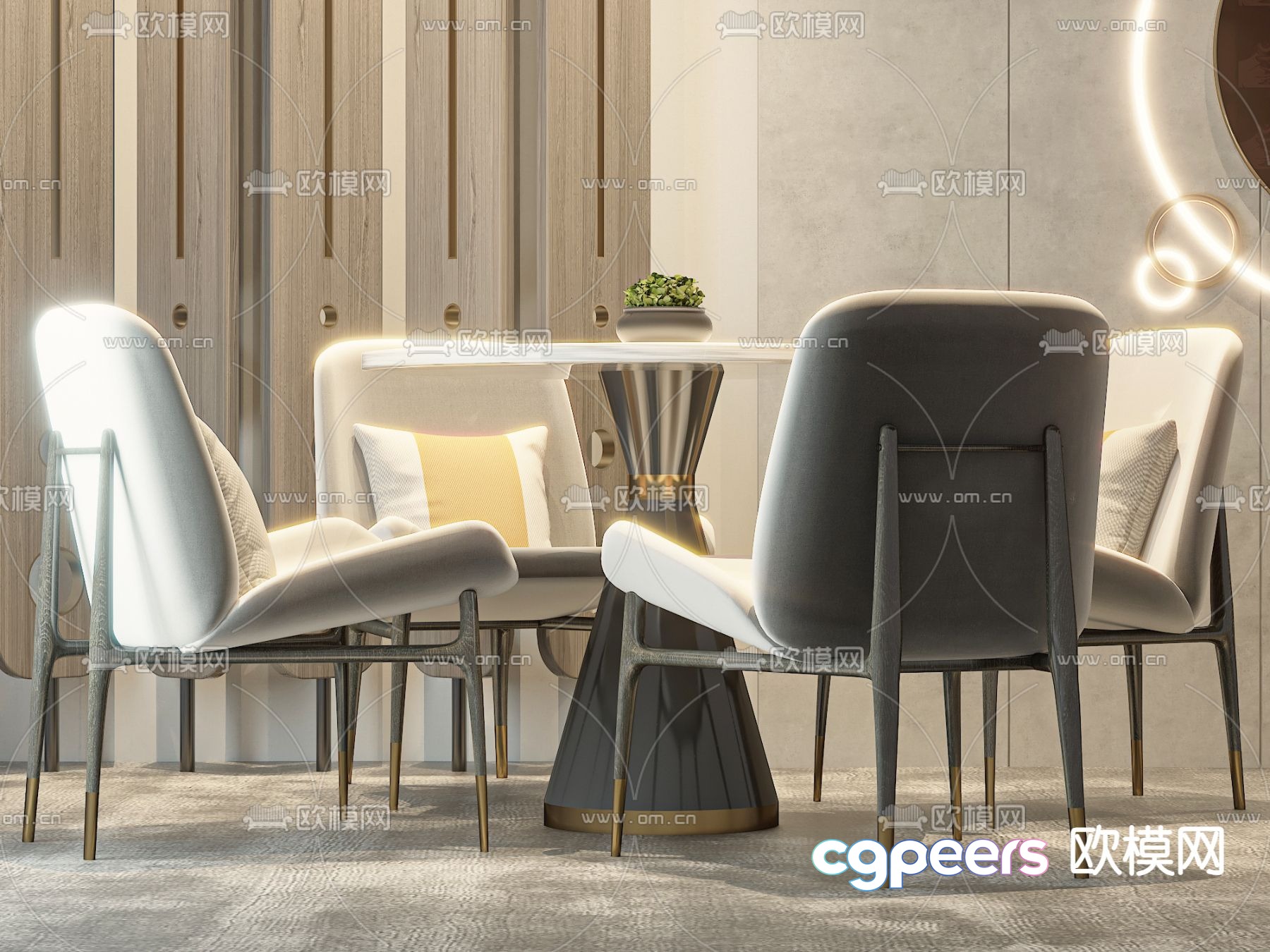 Single chair dining chair 3d model Single chair dining chair 3d model