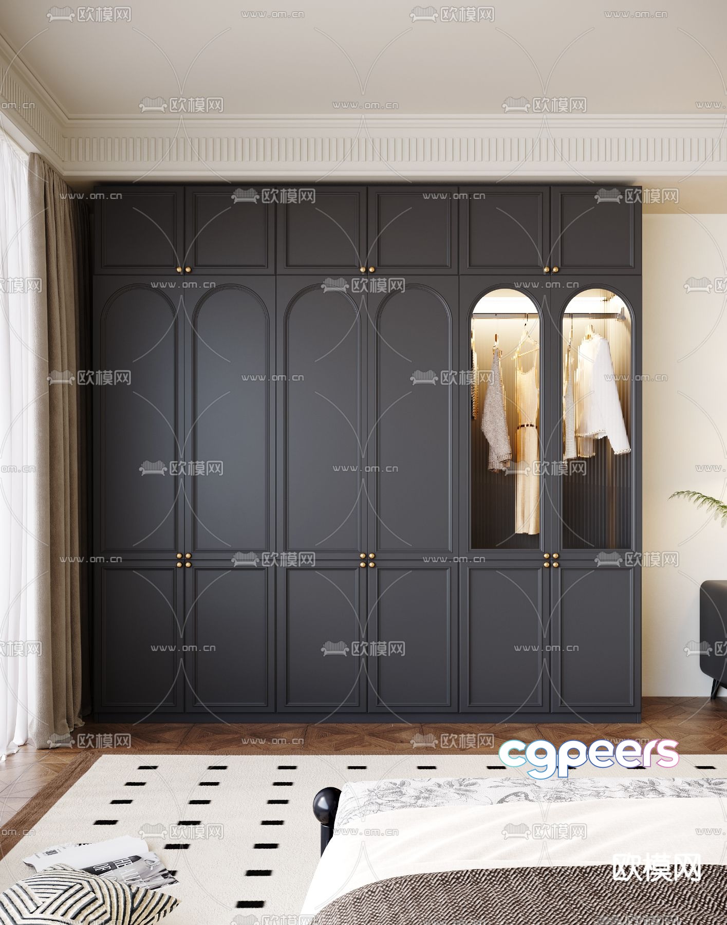 french wardrobe wardrobe 3d model french wardrobe wardrobe 3d model