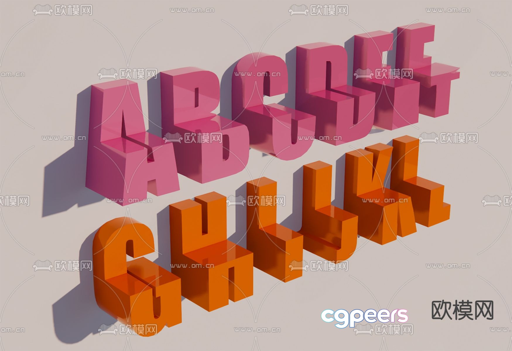 Creative stool letter stool 3d model Creative stool letter stool 3d model
