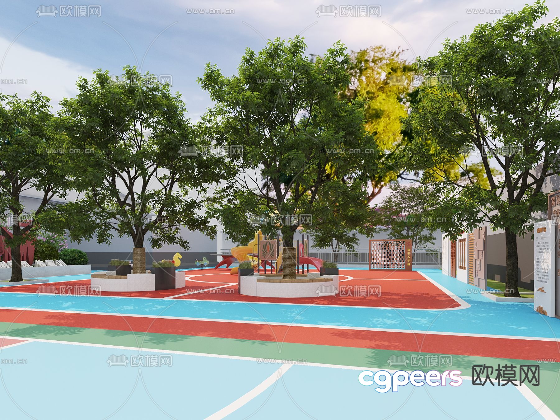 pocket park 3d model pocket park 3d model