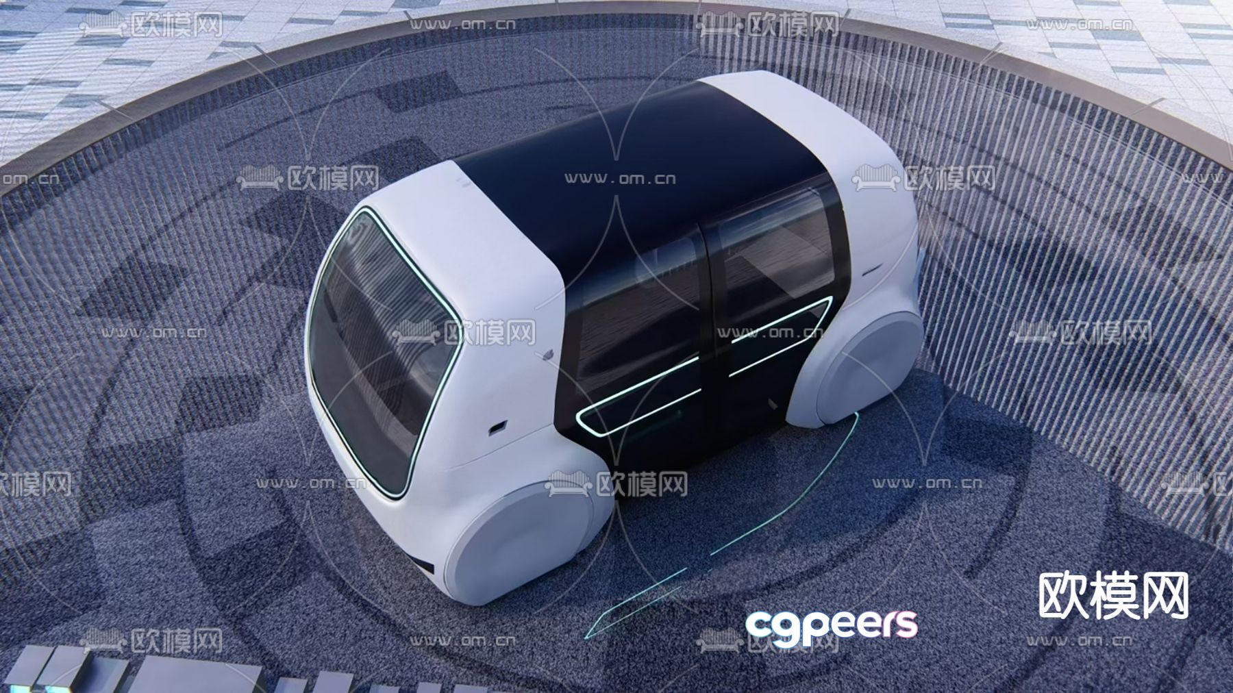Technology concept car 3d model Technology concept car 3d model