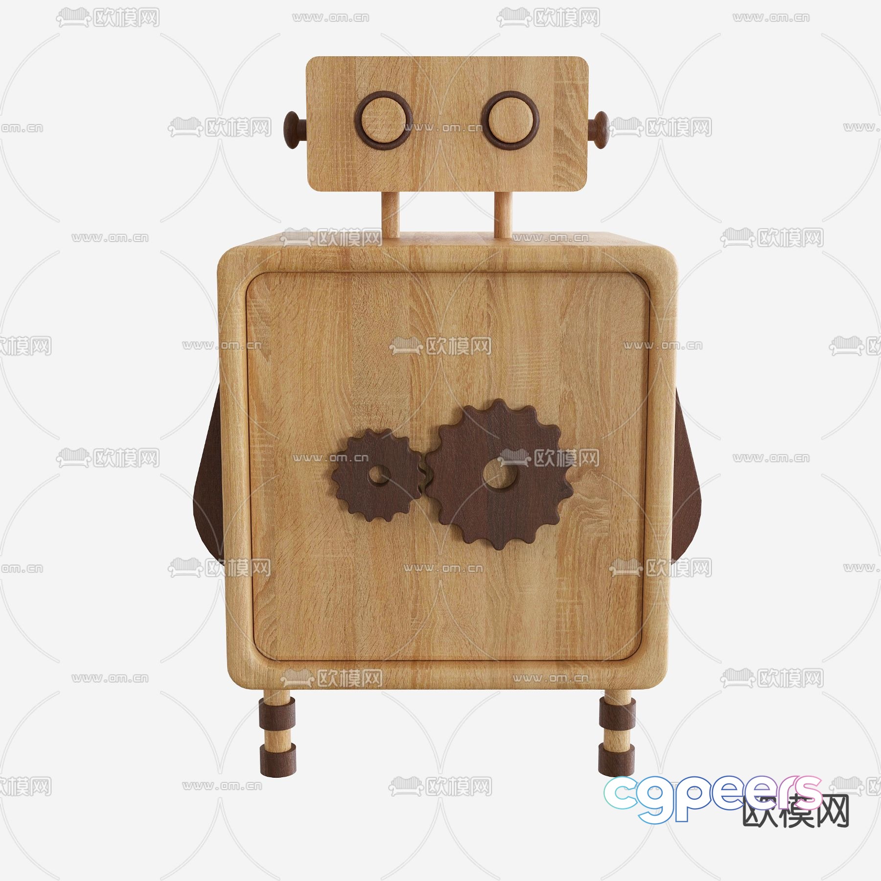 Children’s bedside table 3d model Children’s bedside table 3d model