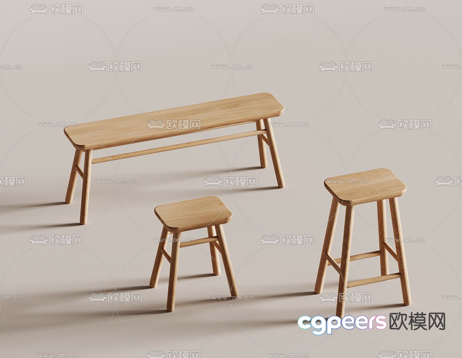 stool bench bench 3d model stool bench bench 3d model