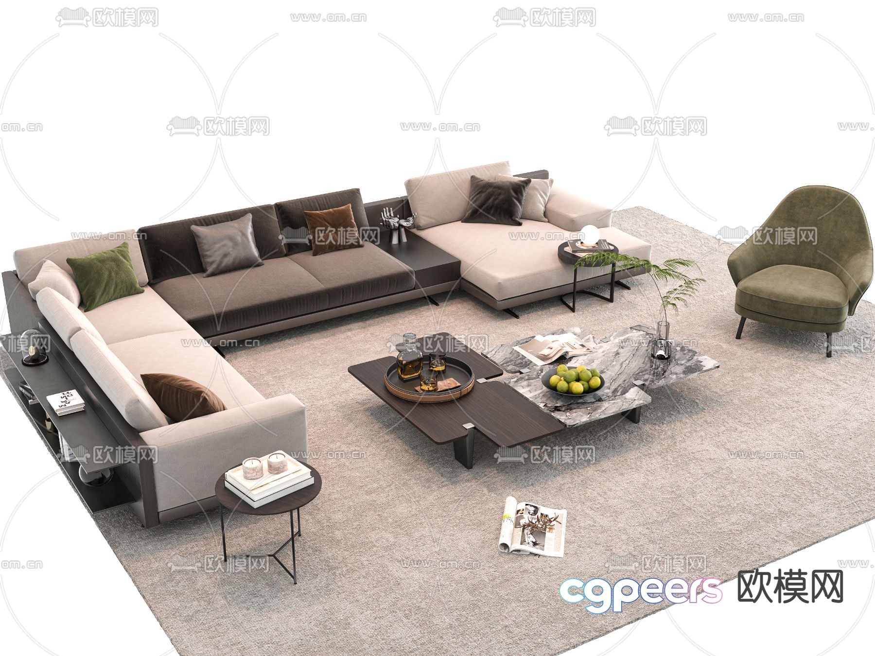 Sofa coffee table 3d model Sofa coffee table 3d model