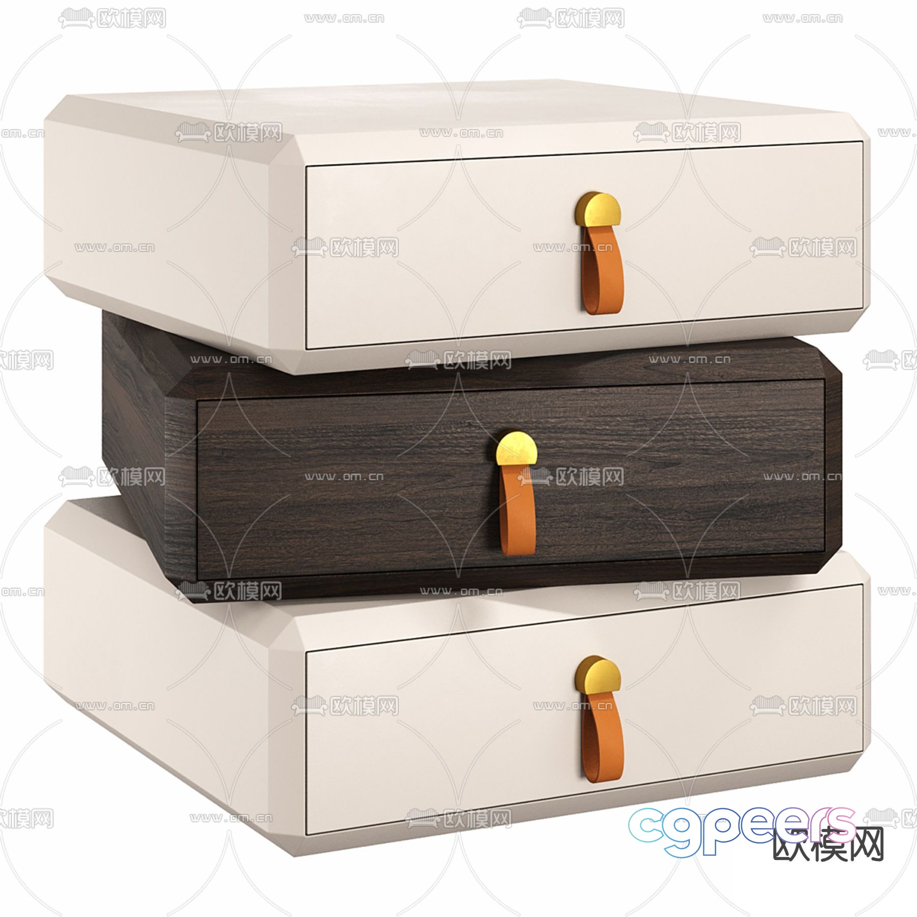 MEZZO Italy bedside table 3d model MEZZO Italy bedside table 3d model