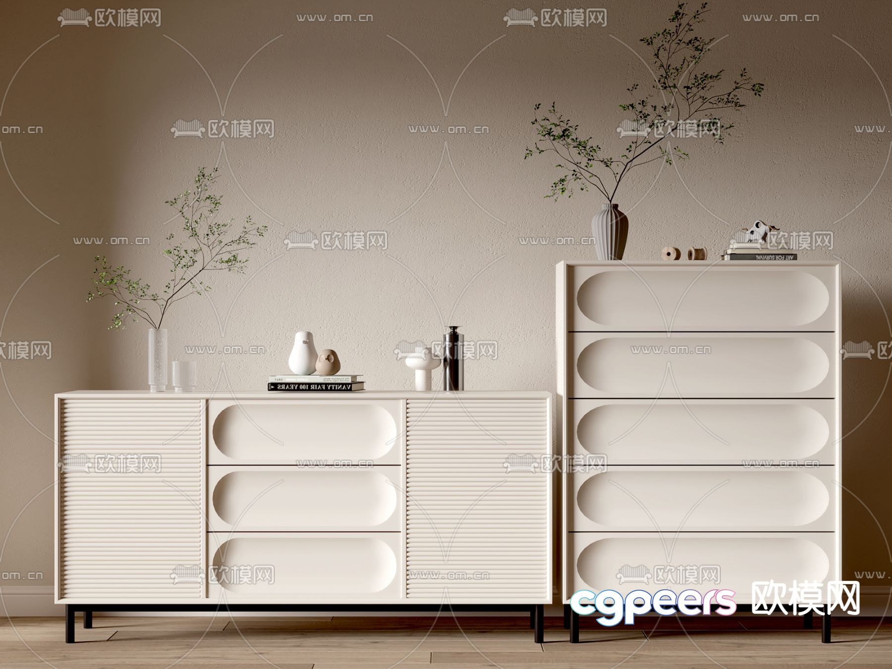 Entrance cabinet decorative cabinet 3d model Entrance cabinet decorative cabinet 3d model
