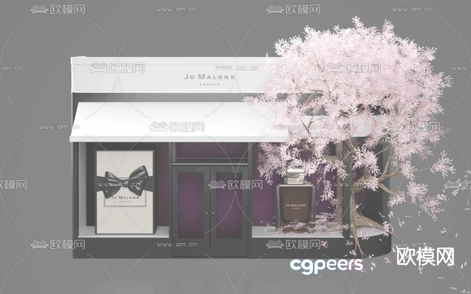 Jomalone perfume store window 3d model Jomalone perfume store window 3d model