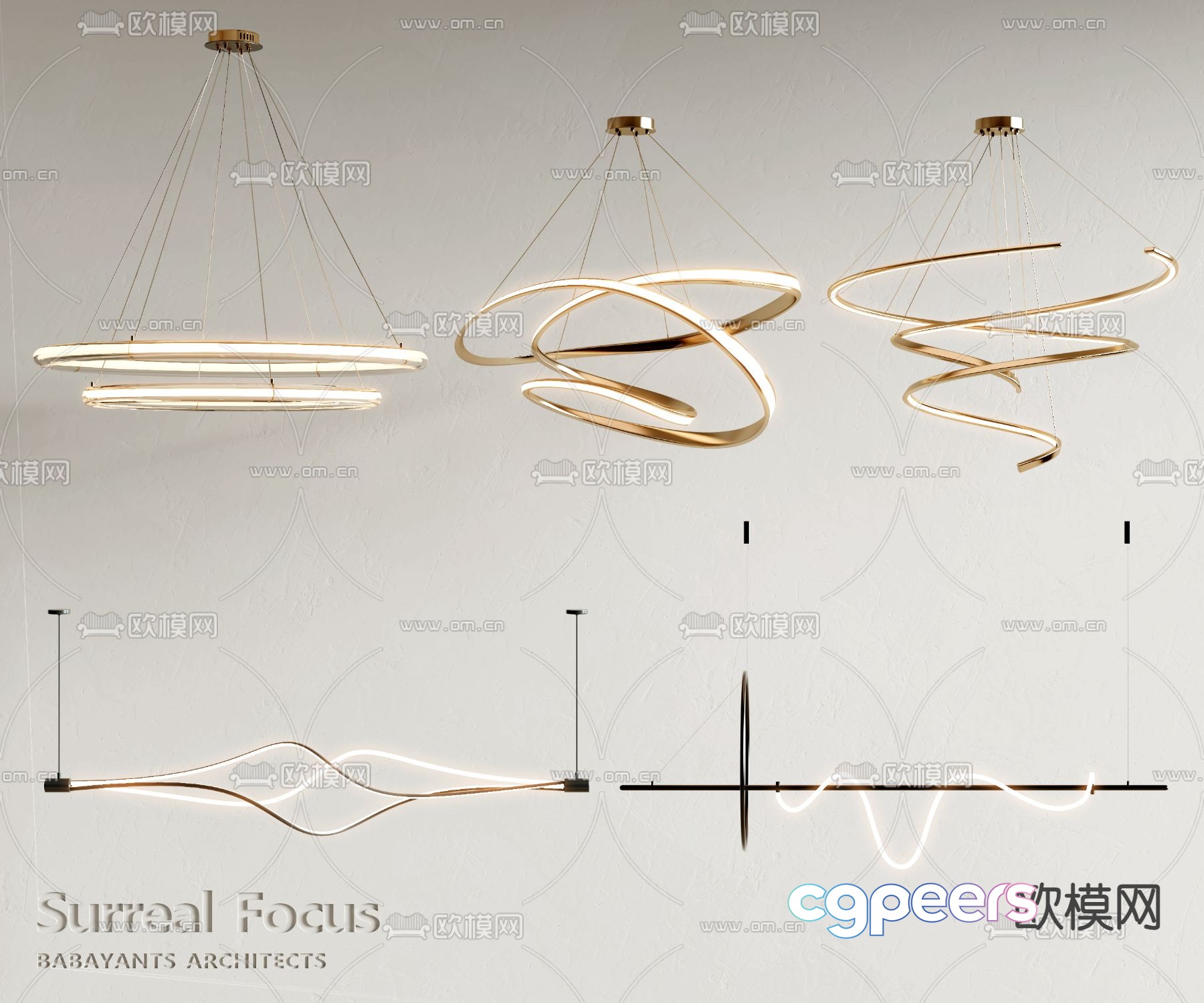 Light luxury chandelier hall chandelier 3d model Light luxury chandelier hall chandelier 3d model