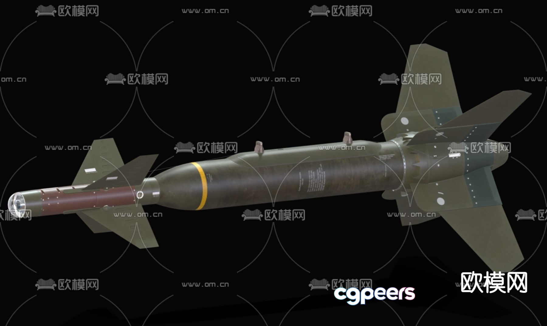 aviation bomb military weapon 3d model aviation bomb military weapon 3d model