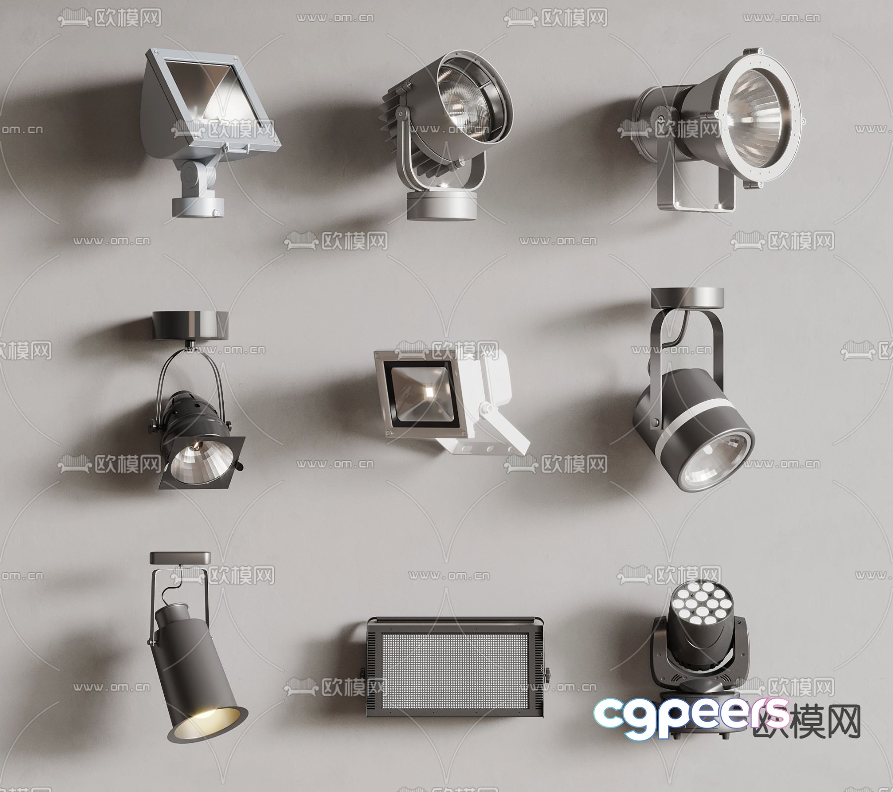 stage light 3d model stage light 3d model