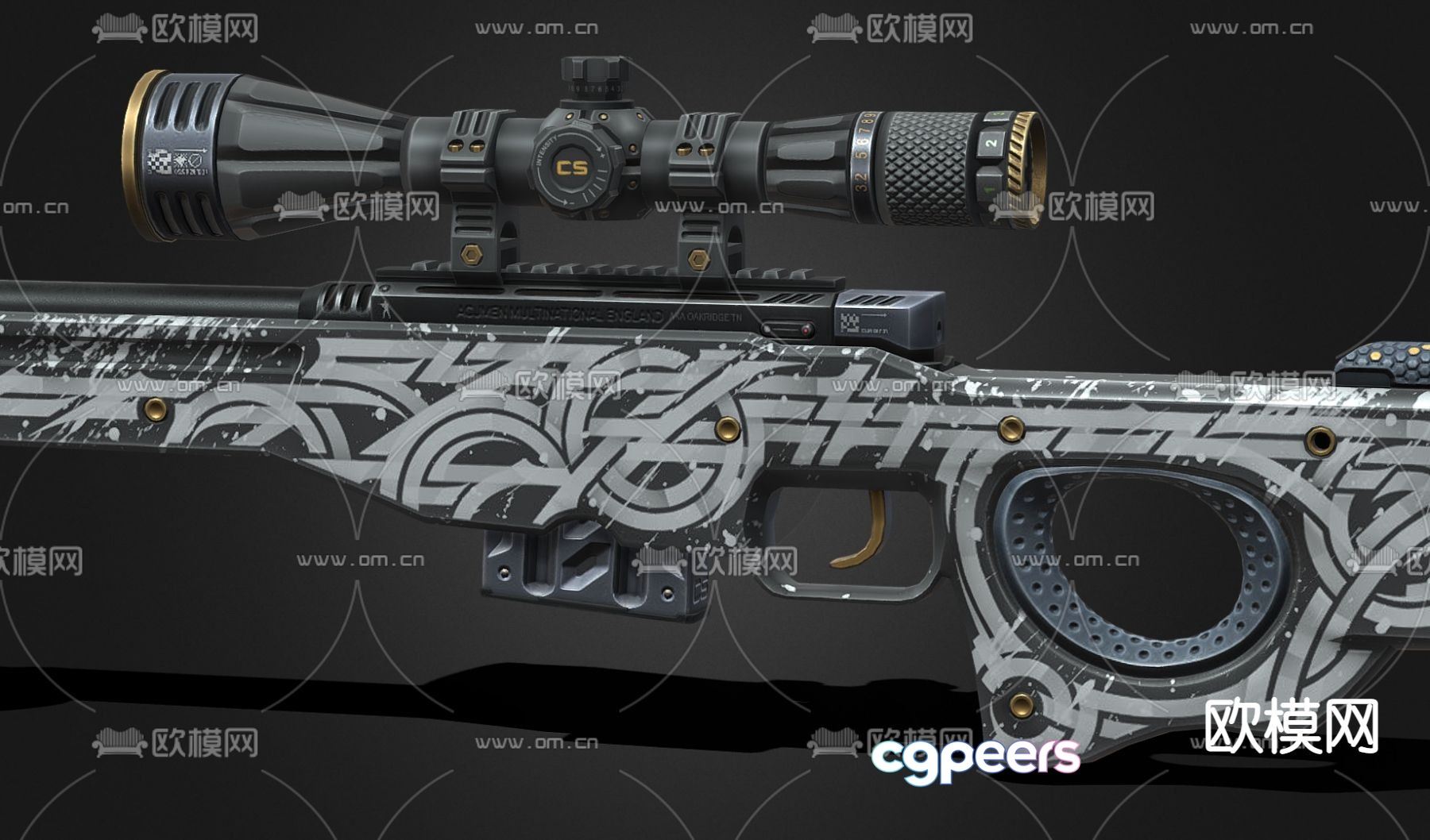 Sniper rifle military weapon 3d model Sniper rifle military weapon 3d model