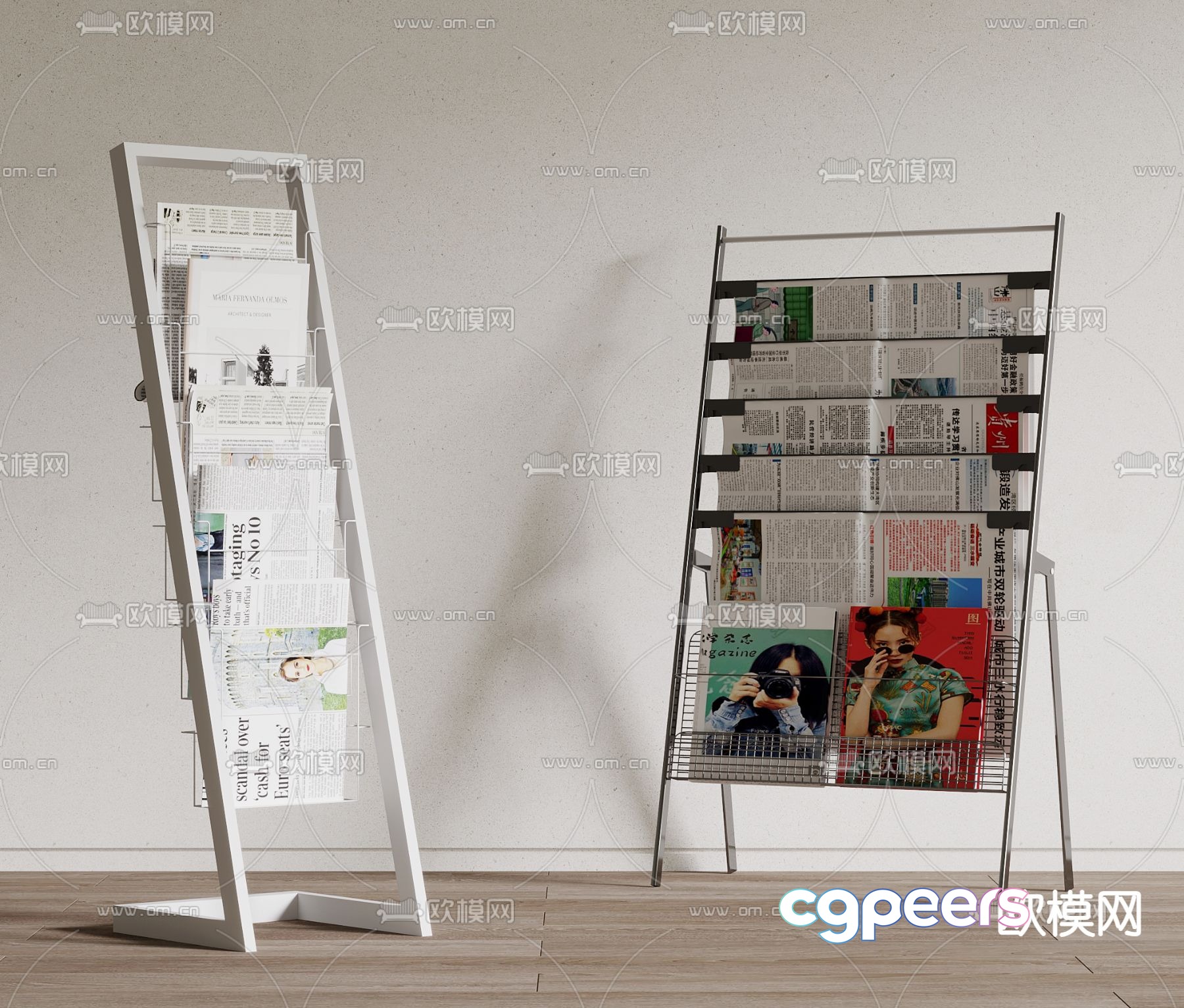 Newsstand magazine rack bookshelf 3d model Newsstand magazine rack bookshelf 3d model