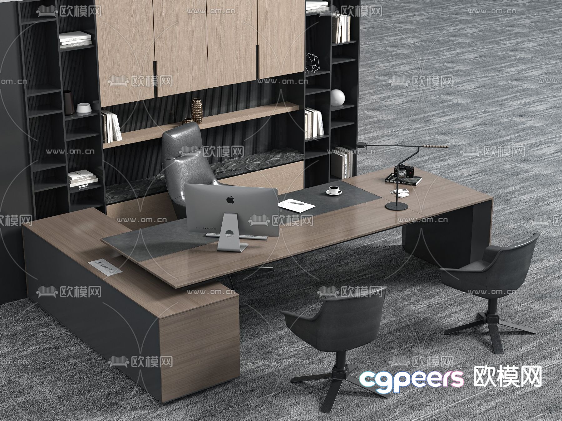 Desk table boss table 3d model Desk table boss table 3d model