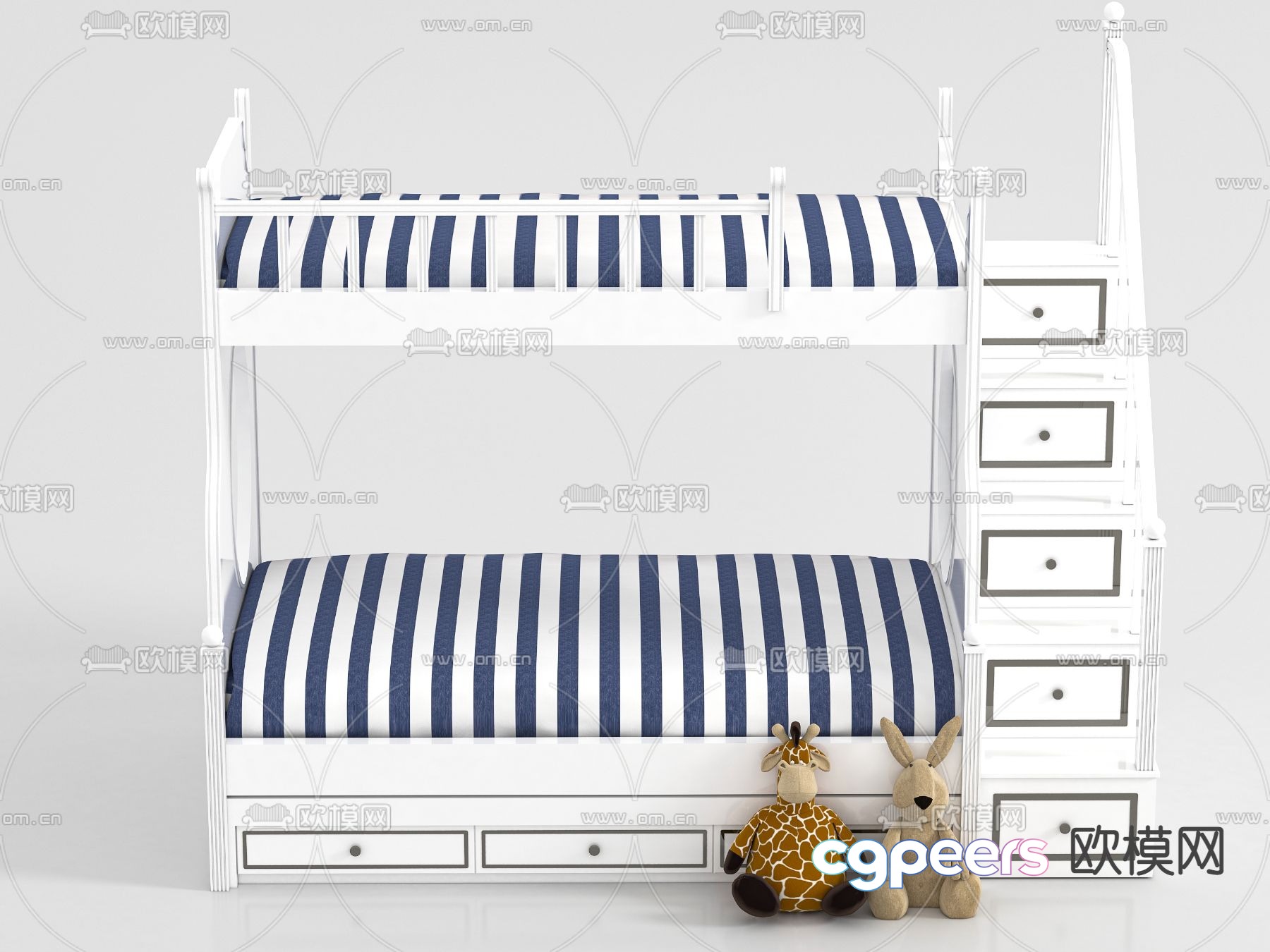 Bunk bed bunk bed 3d model Bunk bed bunk bed 3d model