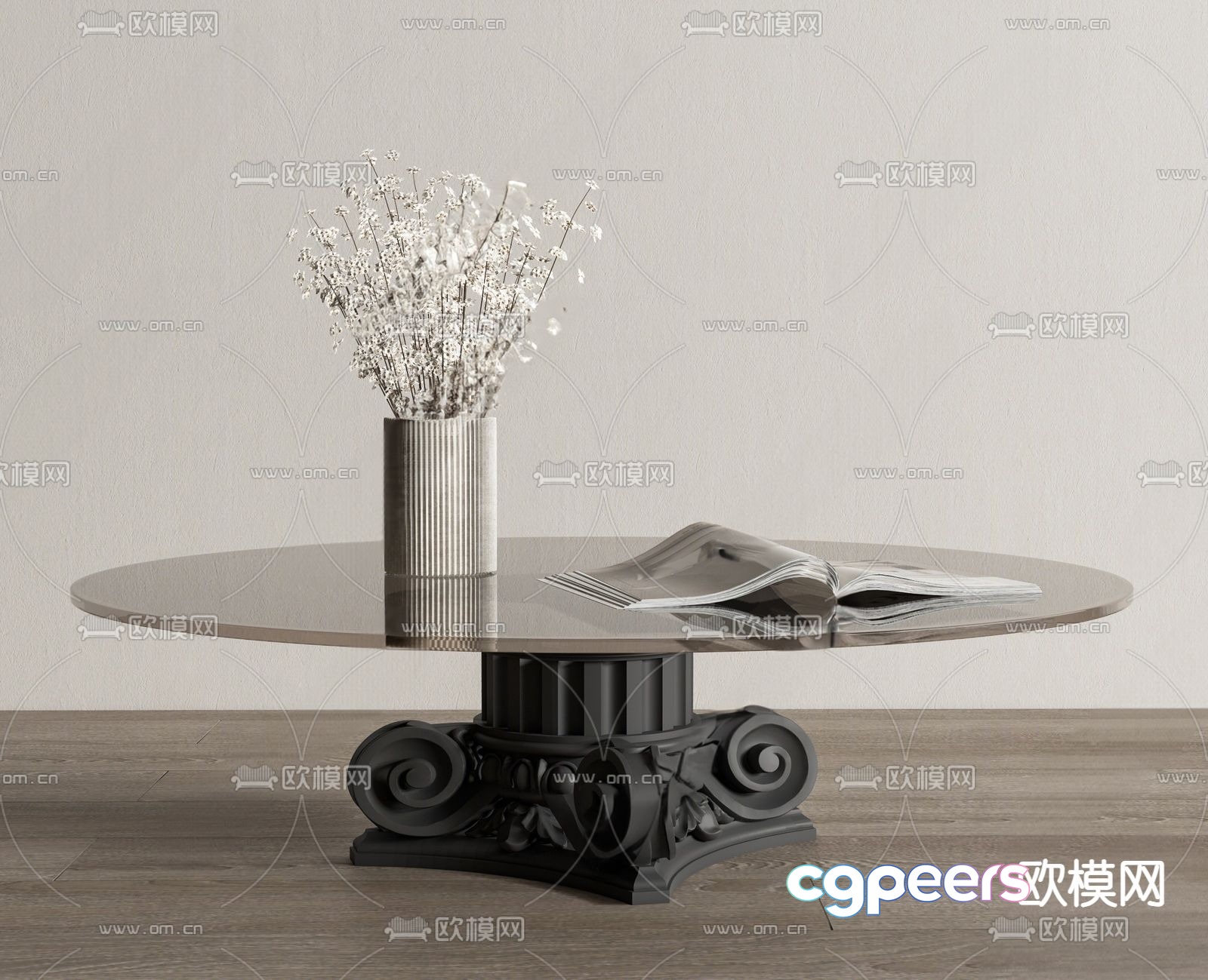 French coffee table 3d model French coffee table 3d model