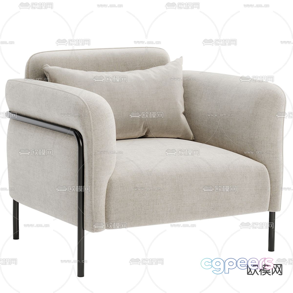 Single sofa 3d model Single sofa 3d model